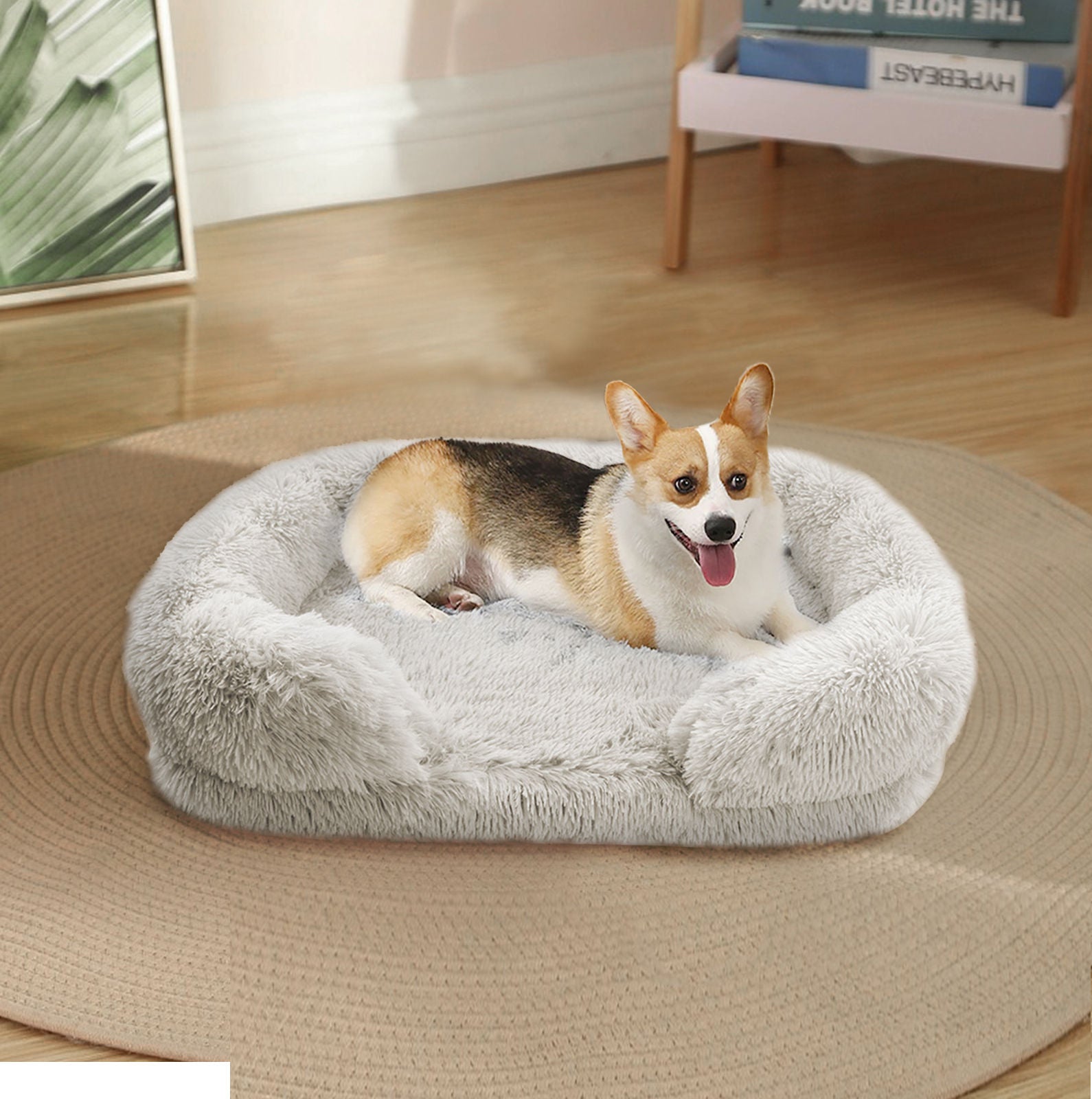 Dog Cat Pet Warm Soft Plush Nest Comfy Kennel Sleeping Calming Bed Memory Foam L Big Bedding Australia