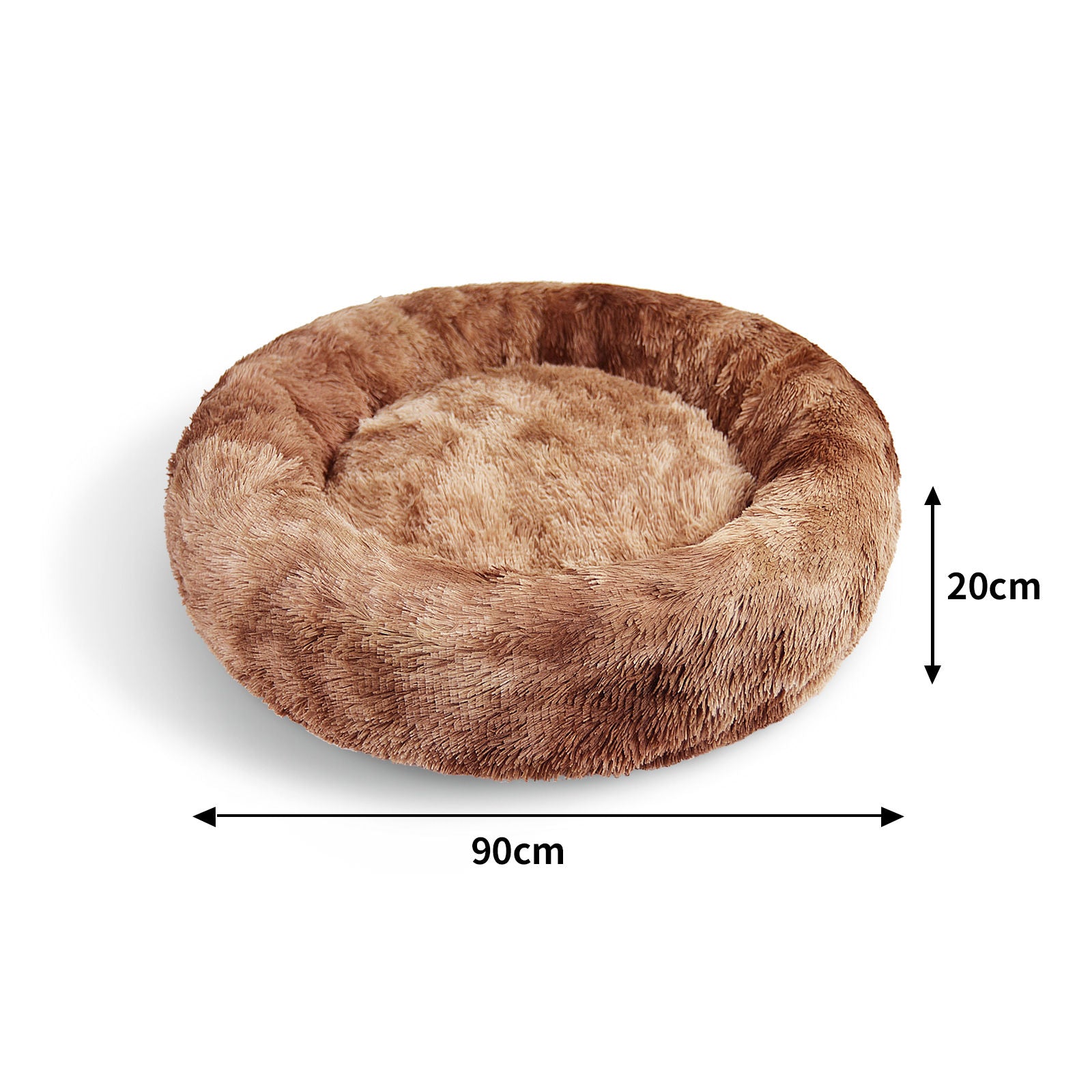 Pawfriends Dog Cat Pet Calming Bed Warm Soft Plush Round Nest Comfy Sleeping Kennel Cave AU Big Bedding Australia