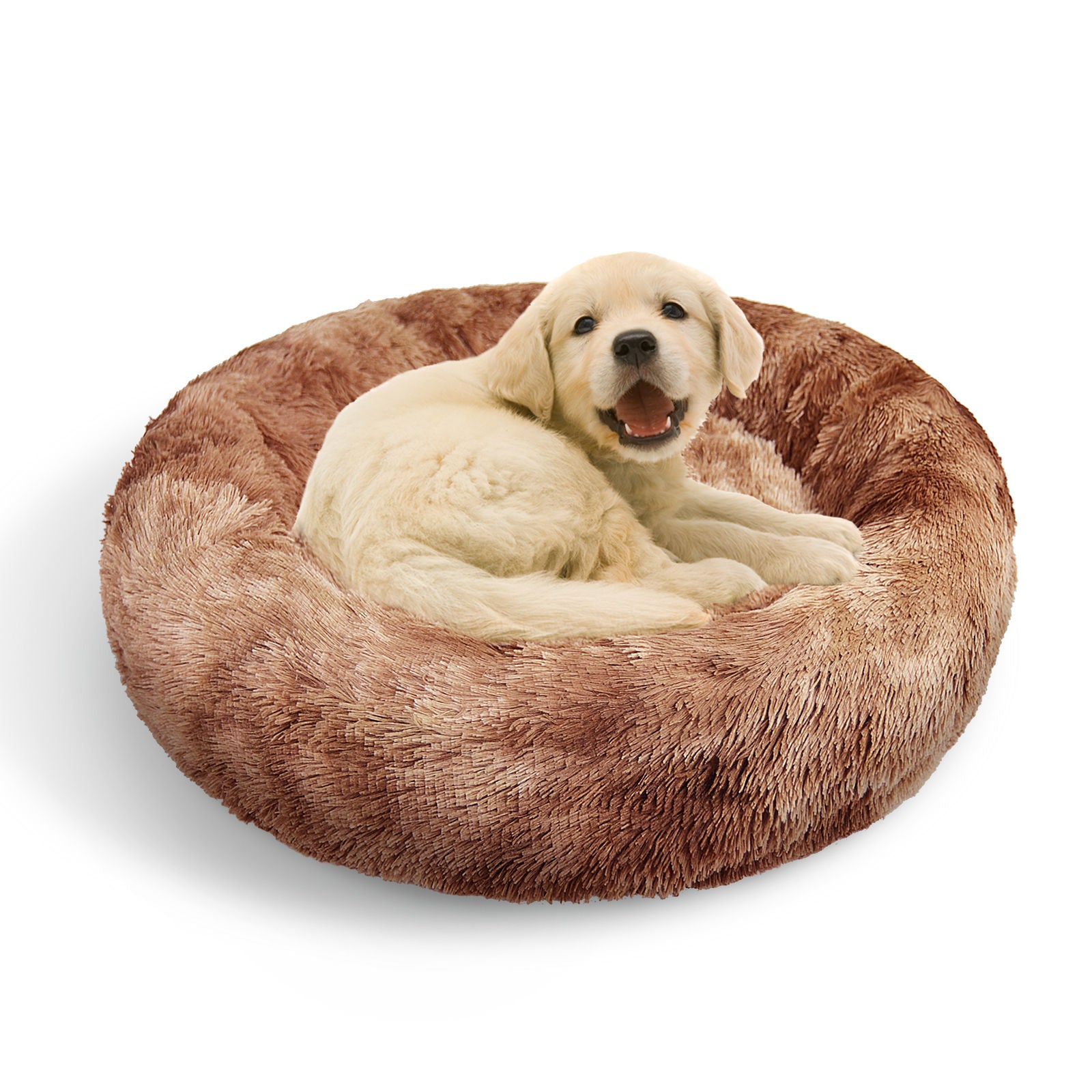Pawfriends Dog Cat Pet Calming Bed Warm Soft Plush Round Nest Comfy Sleeping Kennel Cave AU Big Bedding Australia
