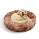 Pawfriends Dog Cat Pet Calming Bed Warm Soft Plush Round Nest Comfy Sleeping Cave 120cm Big Bedding Australia