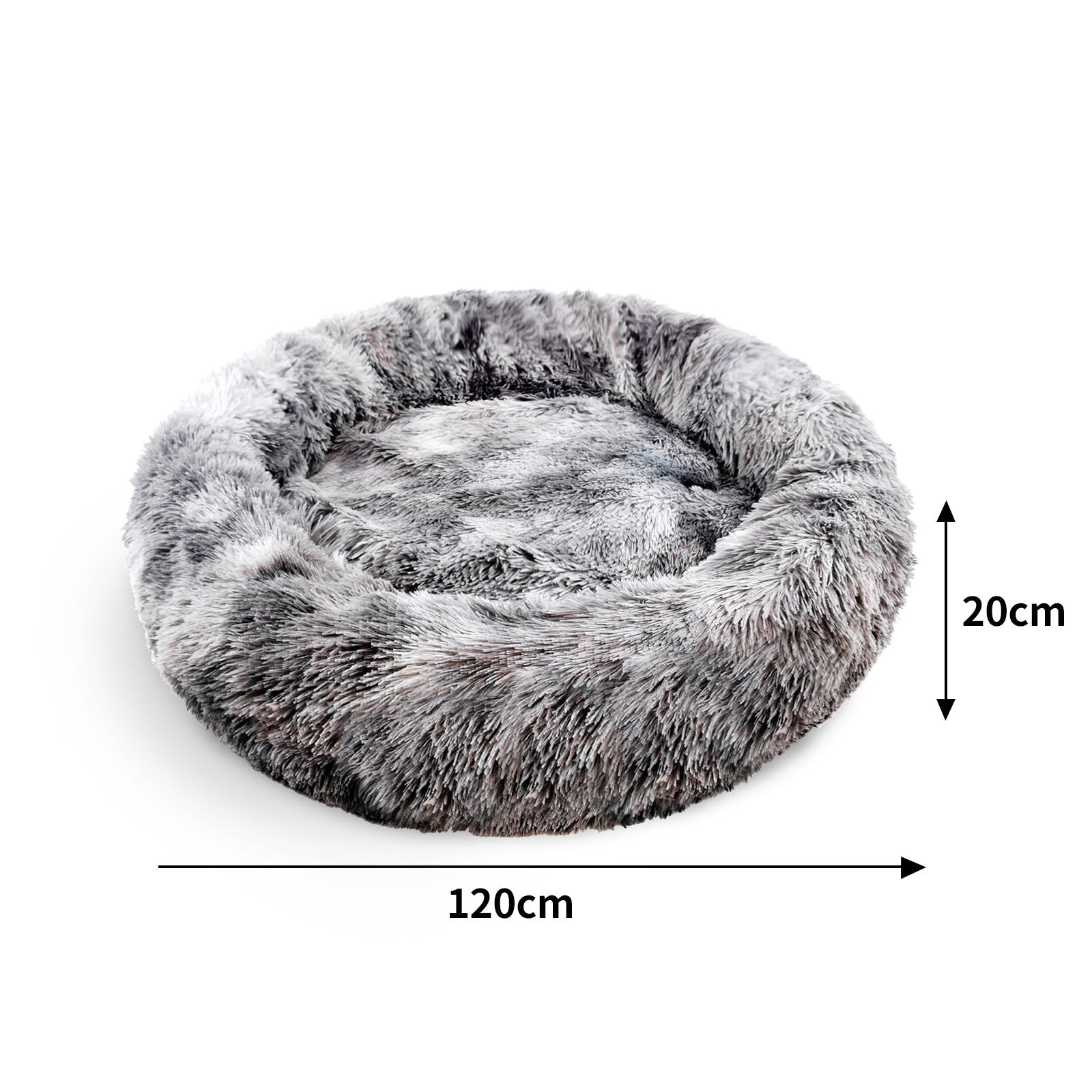 Pawfriends Pet Dog Cat Calming Bed Warm Soft Plush Sleeping Kennel Removable Washable 120cm Big Bedding Australia