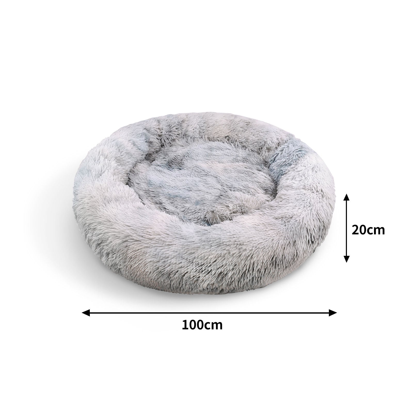 Pawfriends Dog Cat Pet Calming Bed Washable ZIPPER Cover Warm Soft Plush Round Sleeping 100 Big Bedding Australia
