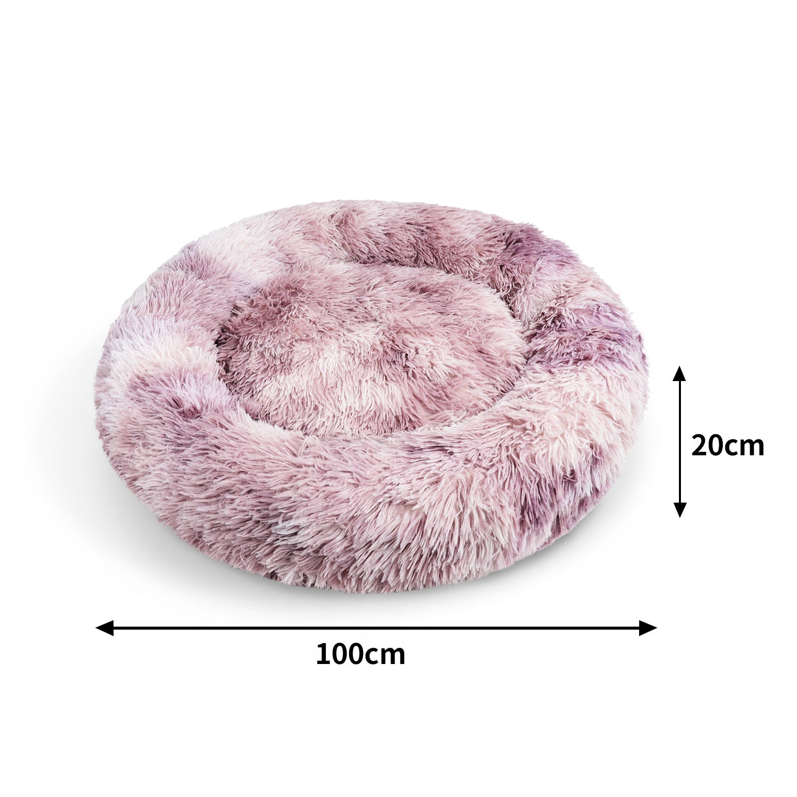 Pawfriends Cat Dog Pet Calming Bed Warm Soft Plush Round Nest Comfy Sleeping Kennel Cave AU Big Bedding Australia