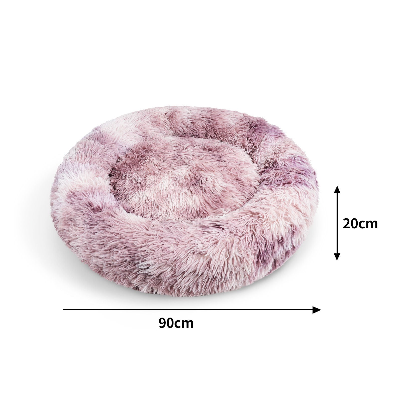 Pawfriends Dog Cat Pet Calming Bed Warm Soft Plush Round Nest Comfy Sleeping Kennel Cave 90 Big Bedding Australia