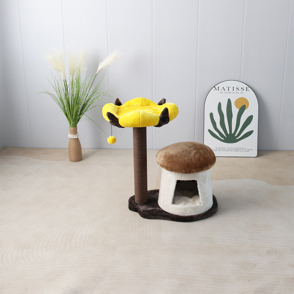 CATIO Cat House With Enchanted Flower Cat Scratching Tree Big Bedding Australia