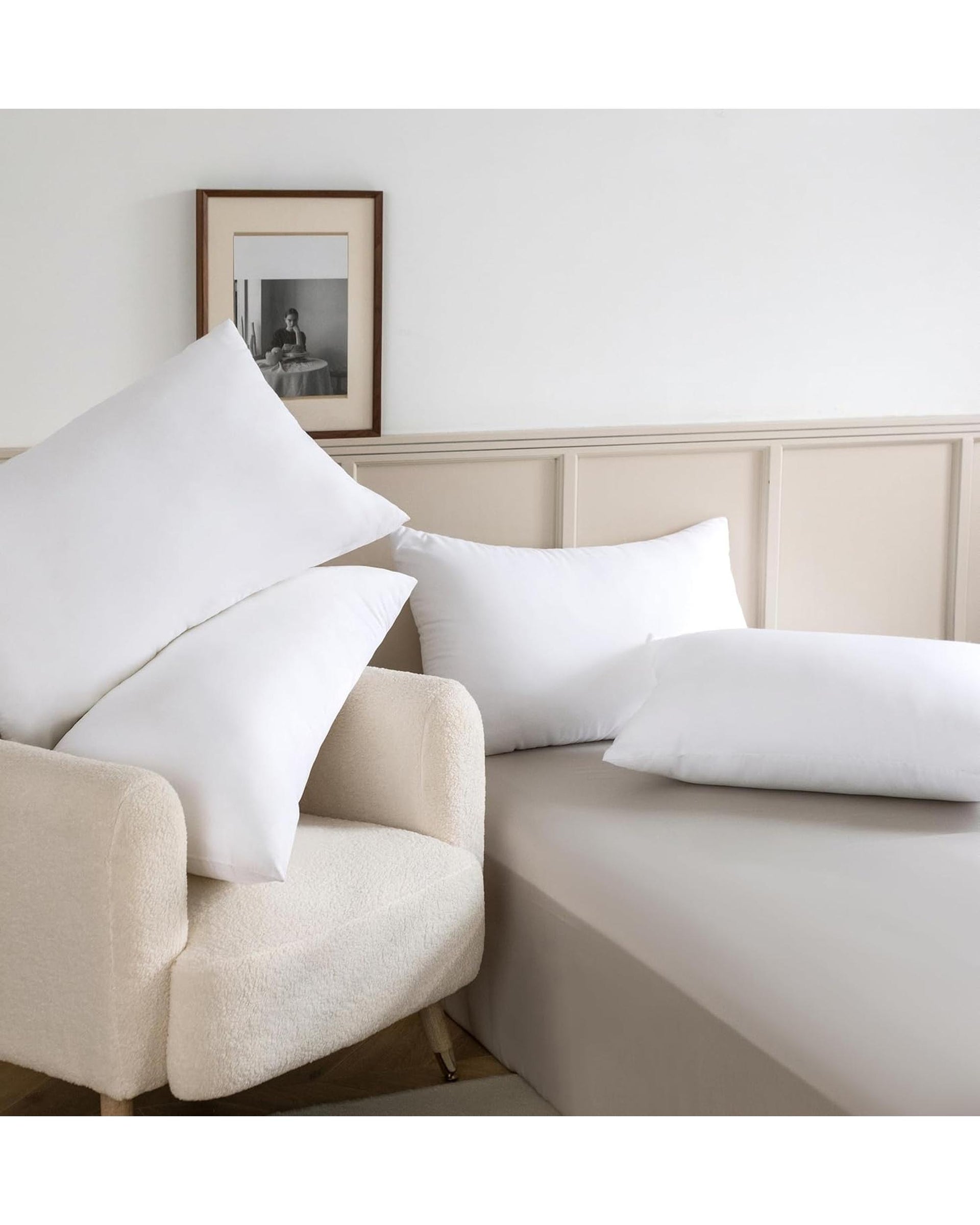 Luxury Plush Down Microfibre Medium Firm Pillows - 4 Pack GIOIA CASA