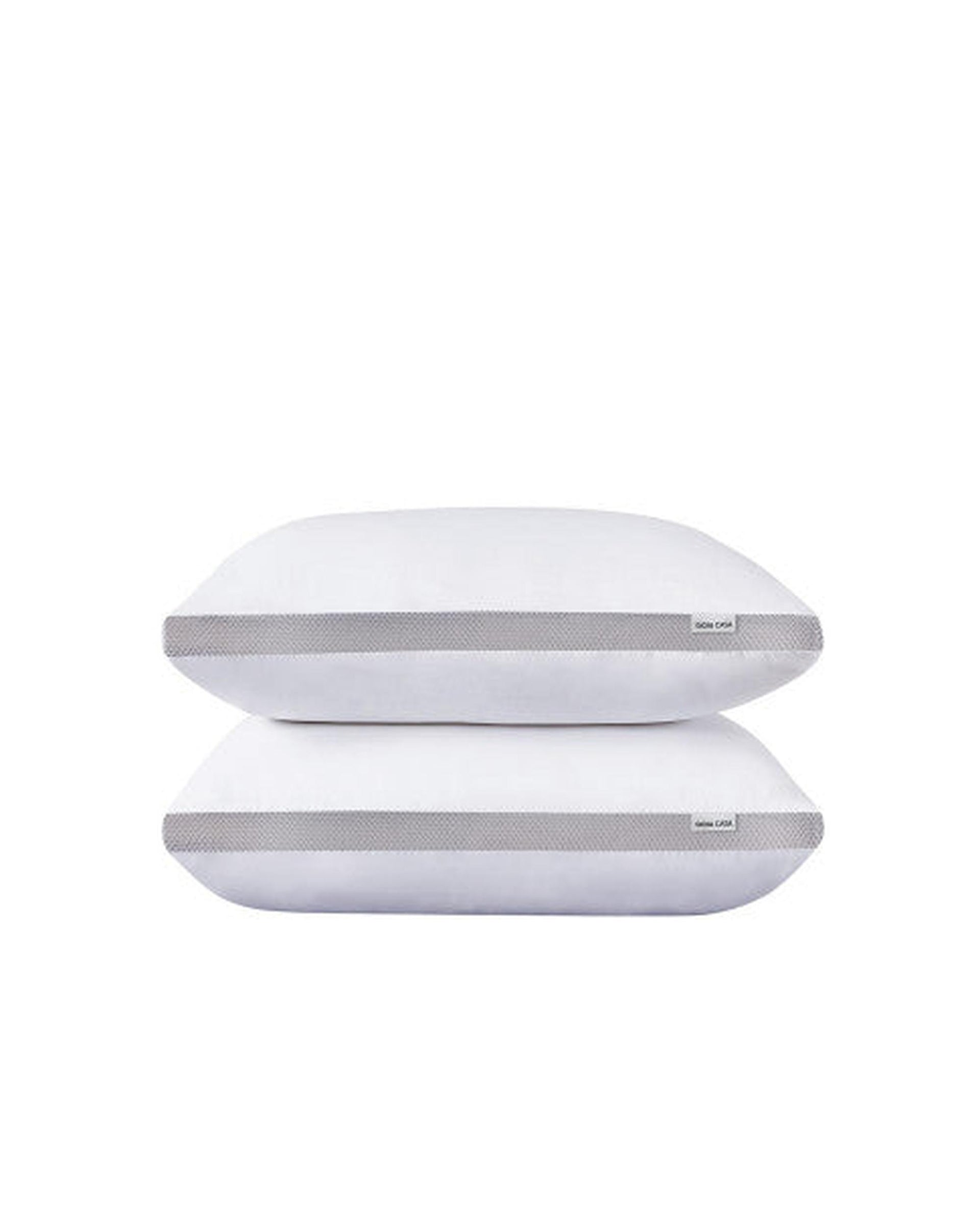GIOIA CASA Luxury Bamboo Cooling Twin pack plush down-like pillows GIOIA CASA