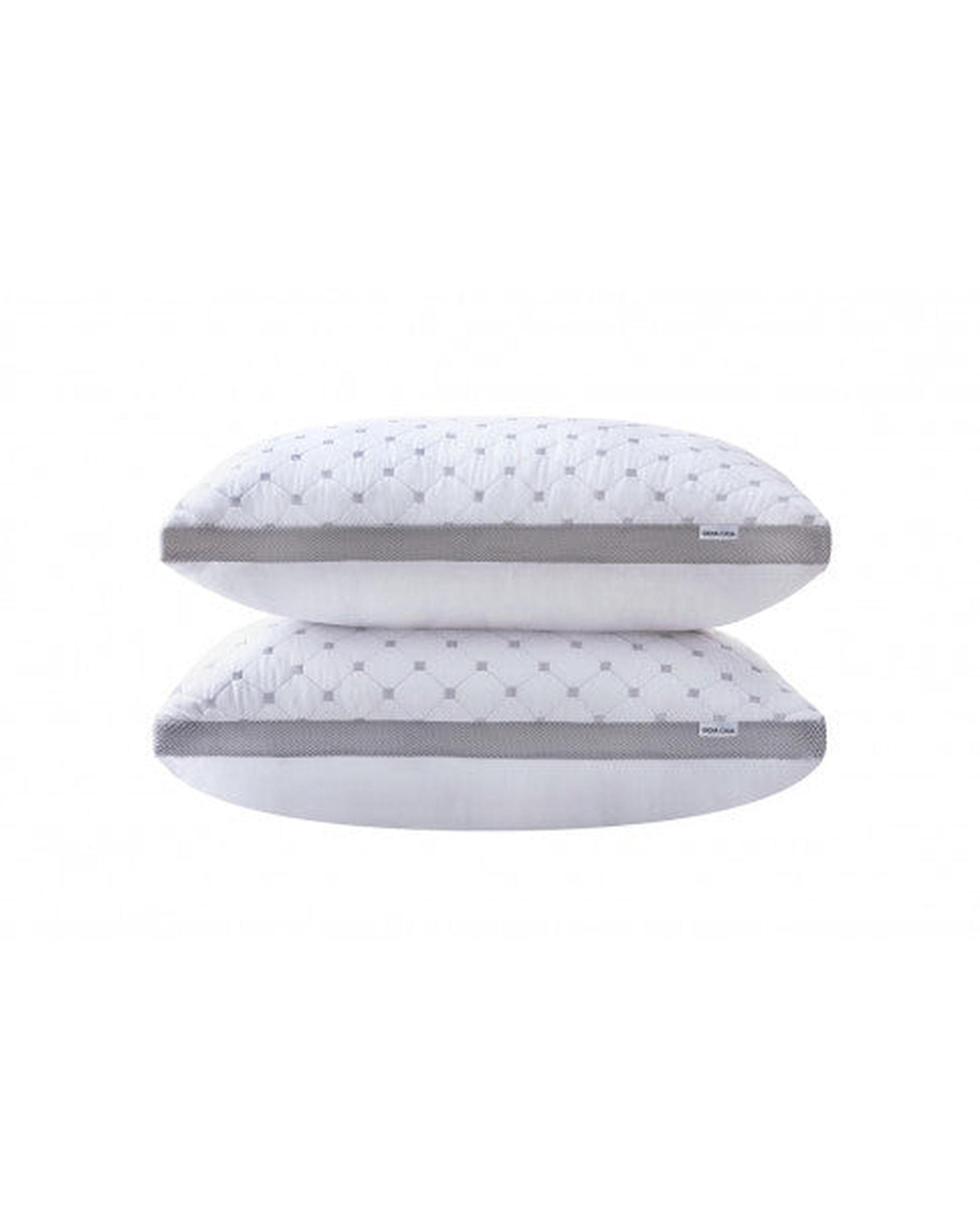 GIOIA CASA Luxury Bamboo Cooling Twin pack plush down-like pillows with 2 bonus quilted waterproof pillow protectors Giselle