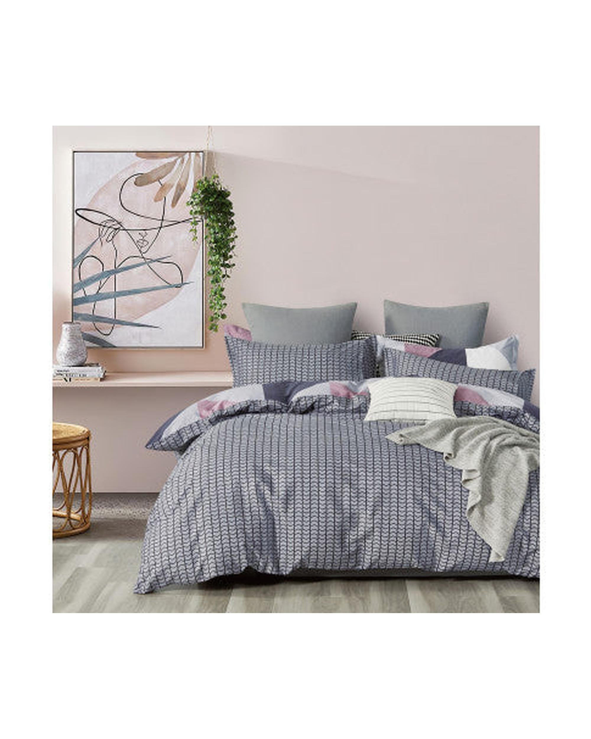 GIOIA CASA Dylan 100% cotton reversible quilt cover set Vintage Design