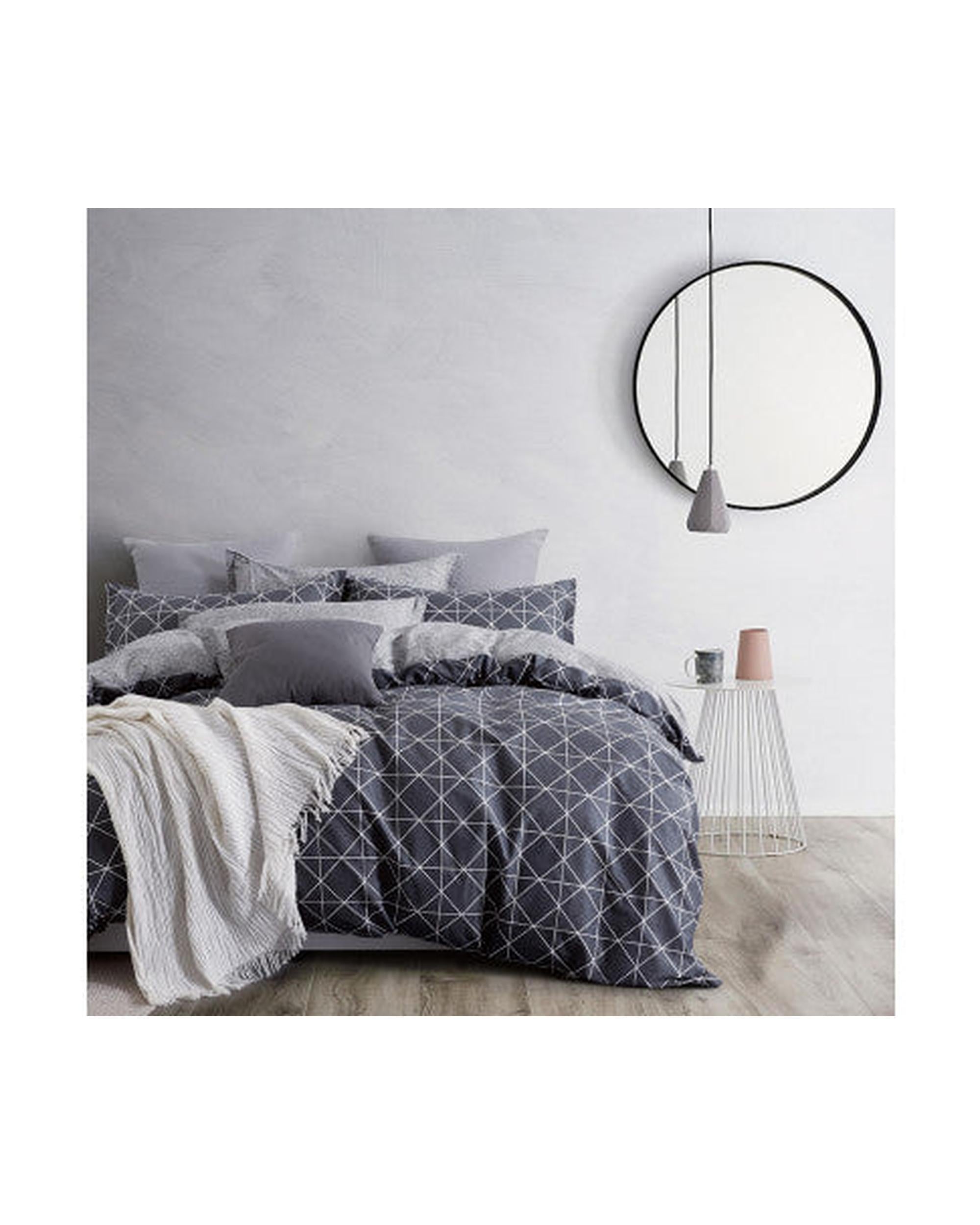 GIOIA CASA Manhattan 100% cotton reversible quilt cover set GIOIA CASA