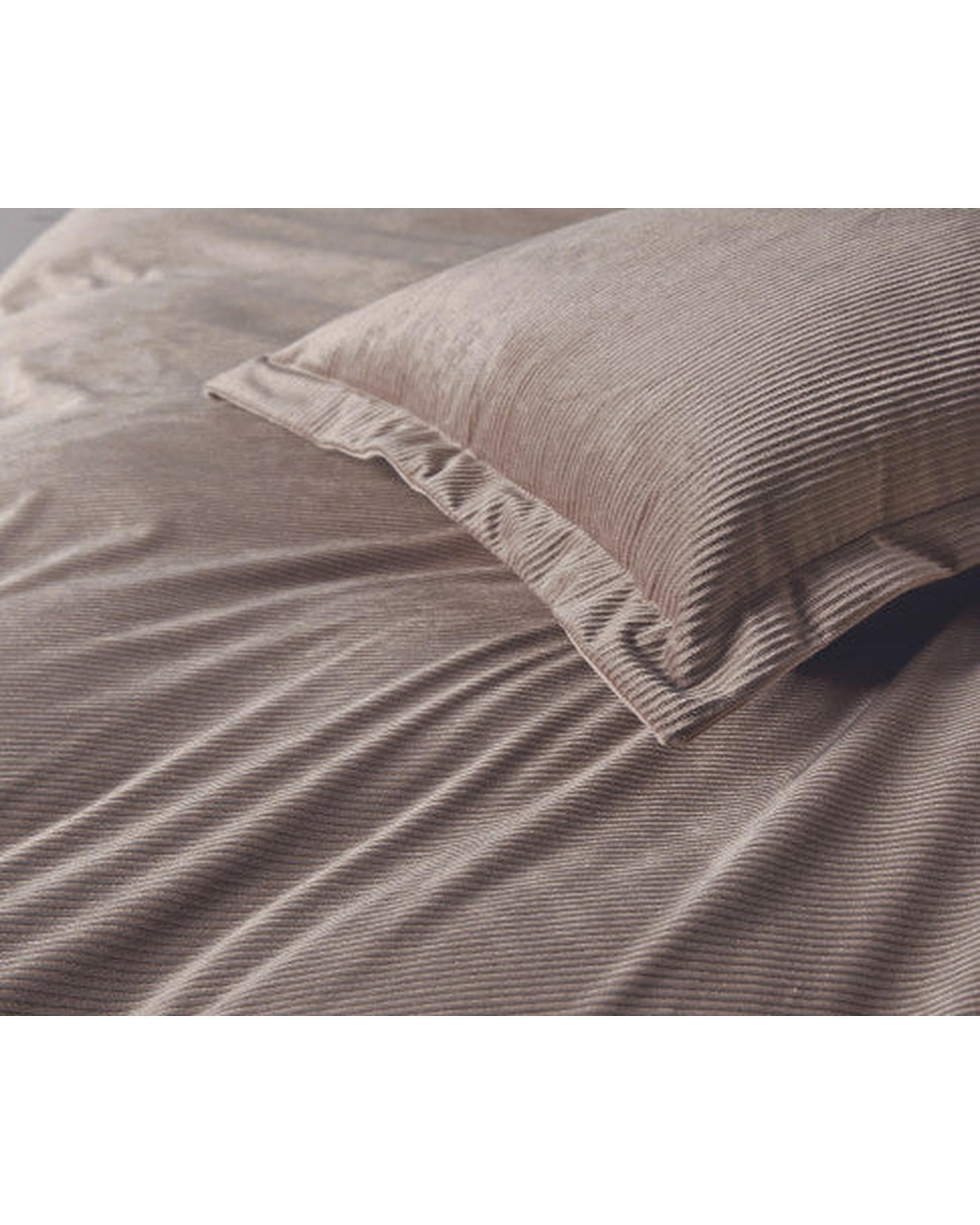 GIOIA CASA Corduroy Velvet Queen Bed Quilt Cover Set - MINK GIOIA CASA