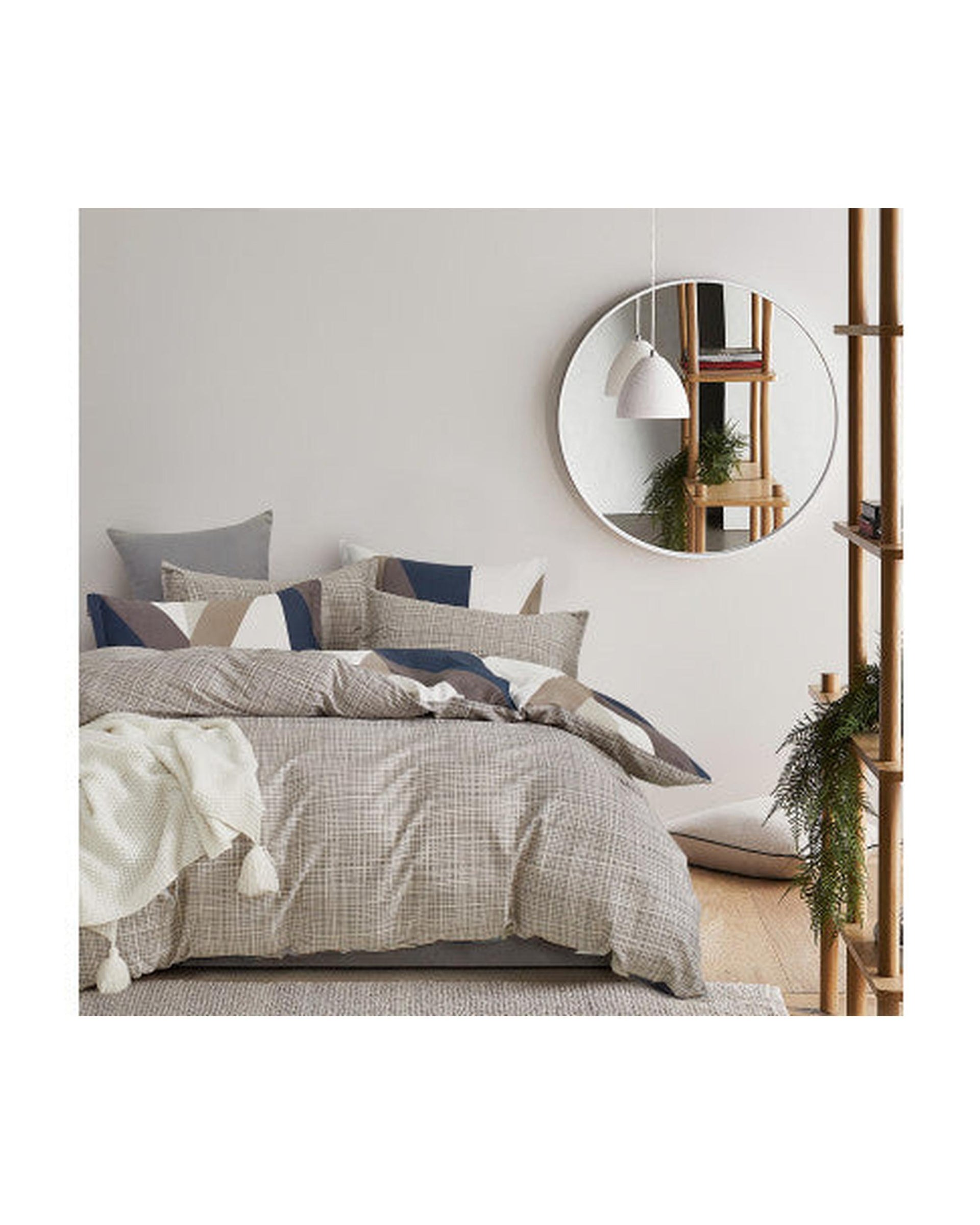 GIOIA CASA Oliver 100% cotton reversible quilt cover set GIOIA CASA