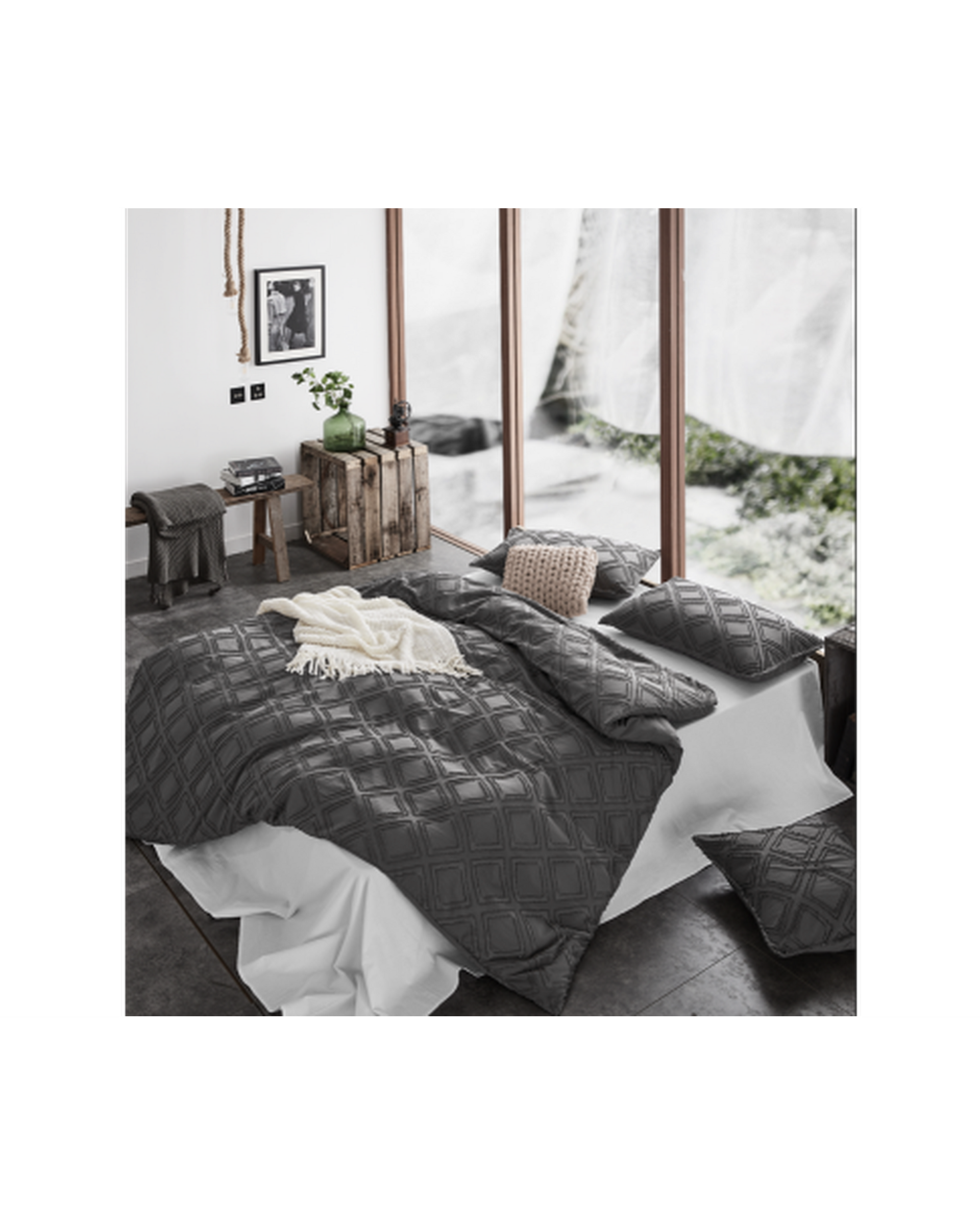 GIOIA CASA Tufted ultra soft microfiber quilt cover set GIOIA CASA