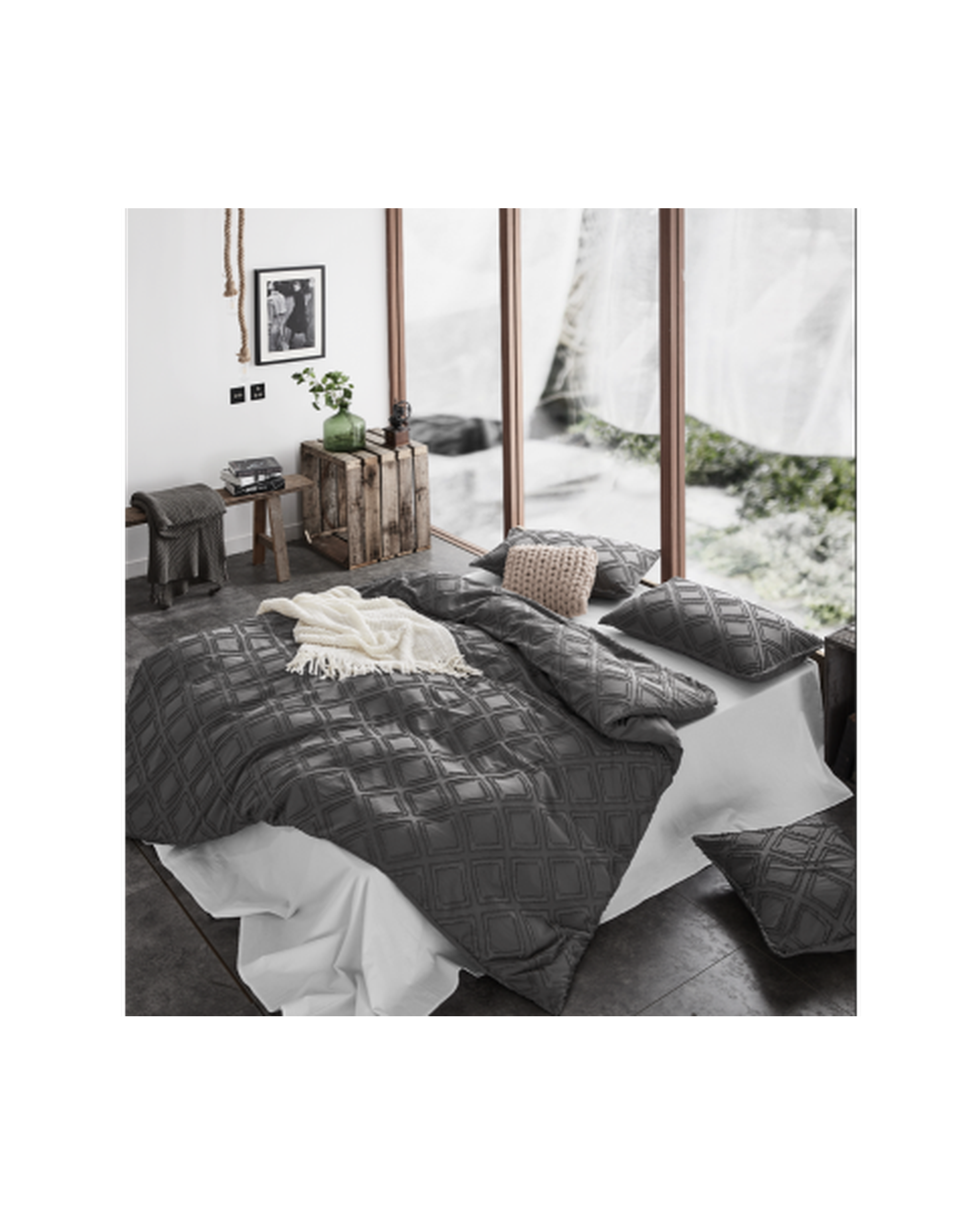 GIOIA CASA Tufted ultra soft microfiber quilt cover set GIOIA CASA