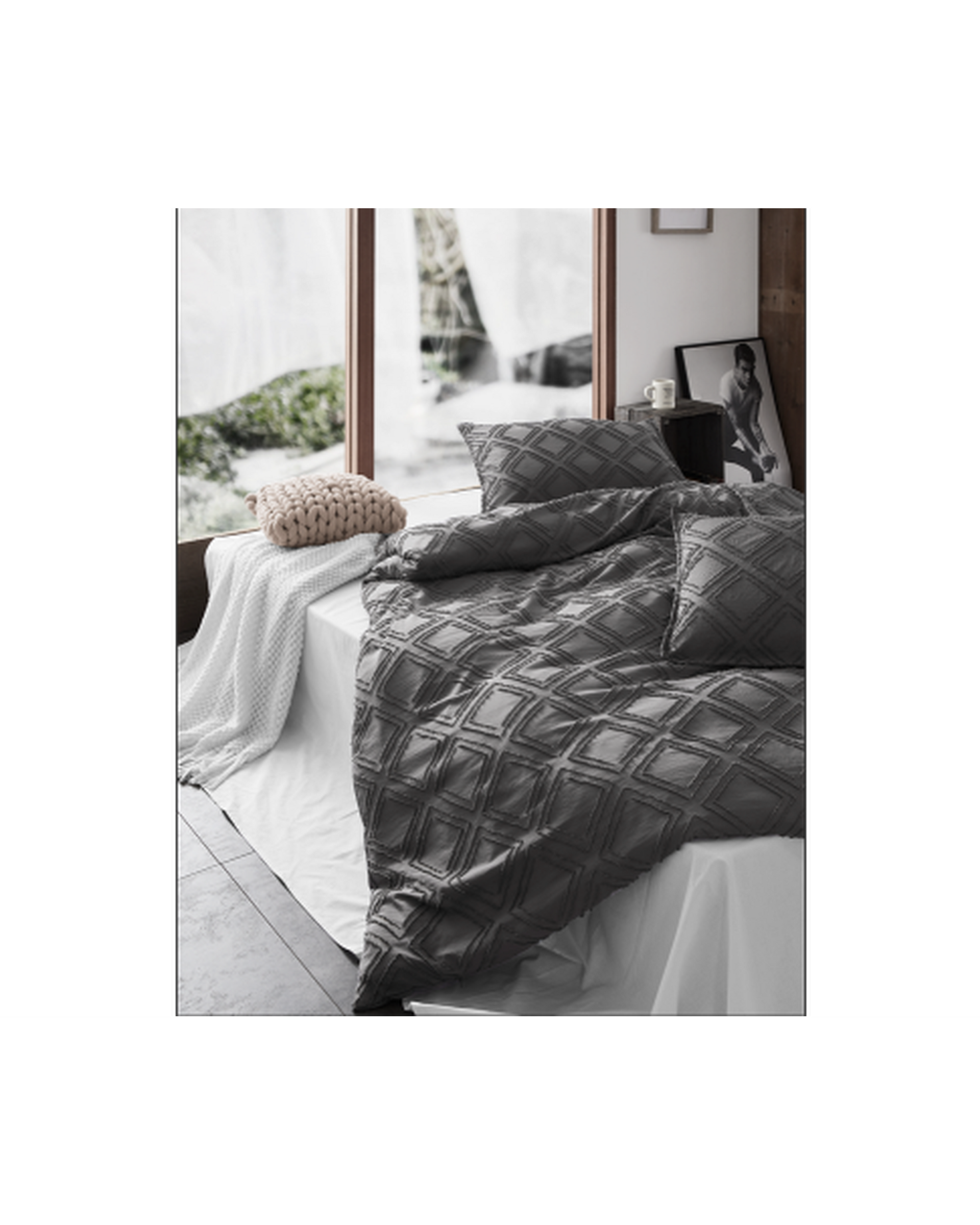 GIOIA CASA Tufted ultra soft microfiber quilt cover set GIOIA CASA