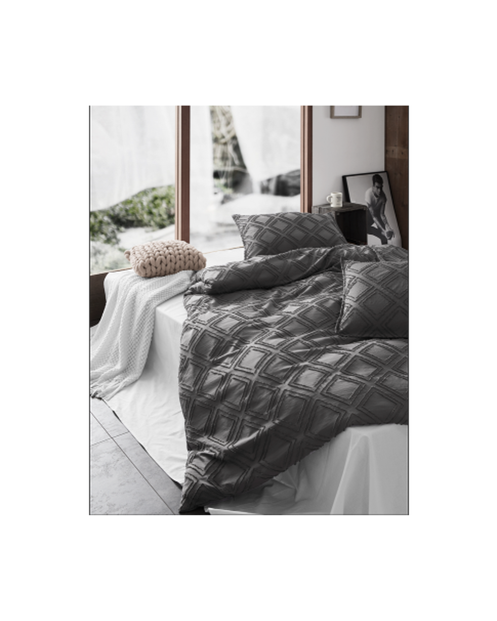 GIOIA CASA Tufted ultra soft microfiber quilt cover set GIOIA CASA