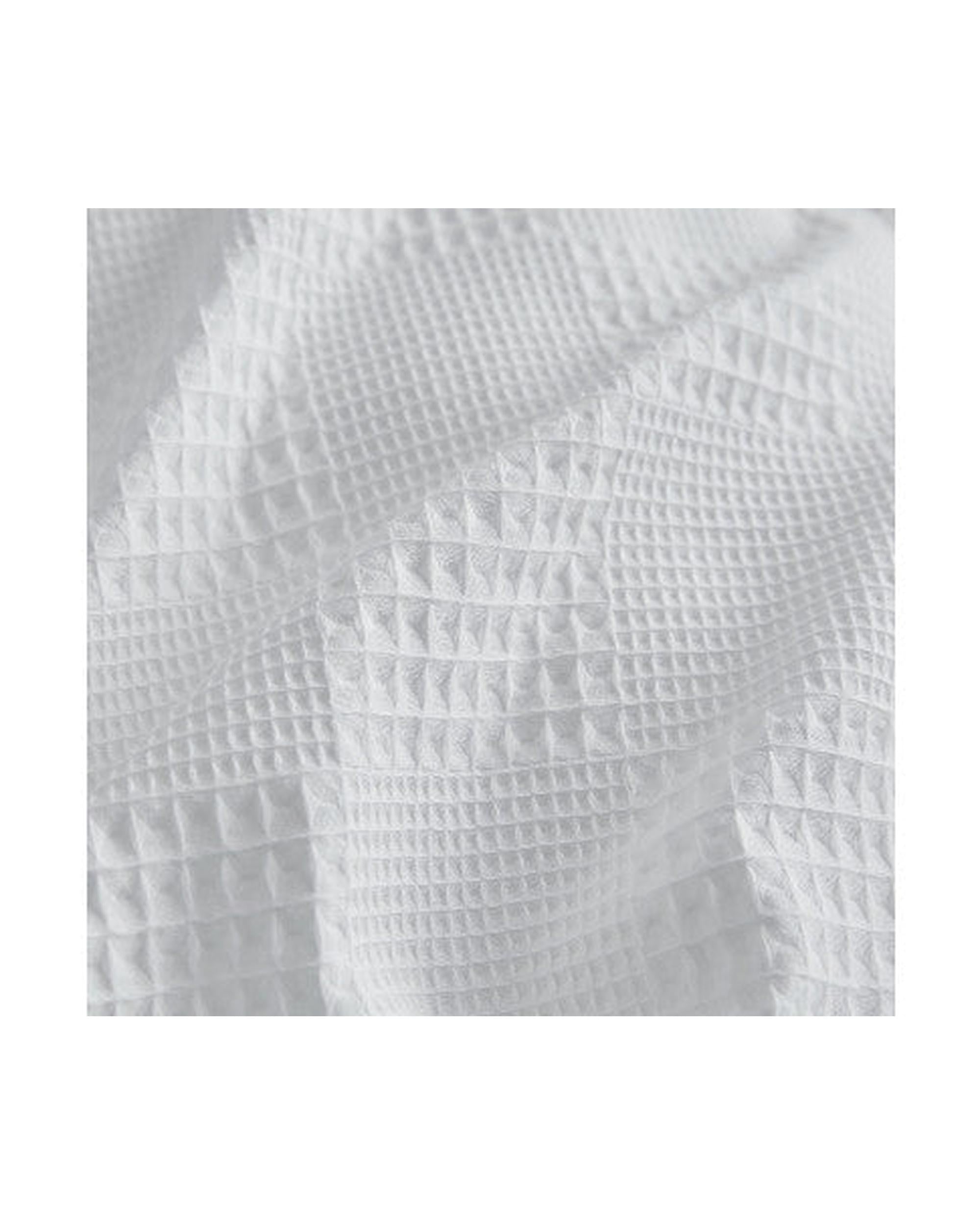 GIOIA CASA 100% Cotton REVERSABLE checkered waffle quilt cover set - WHITE GIOIA CASA