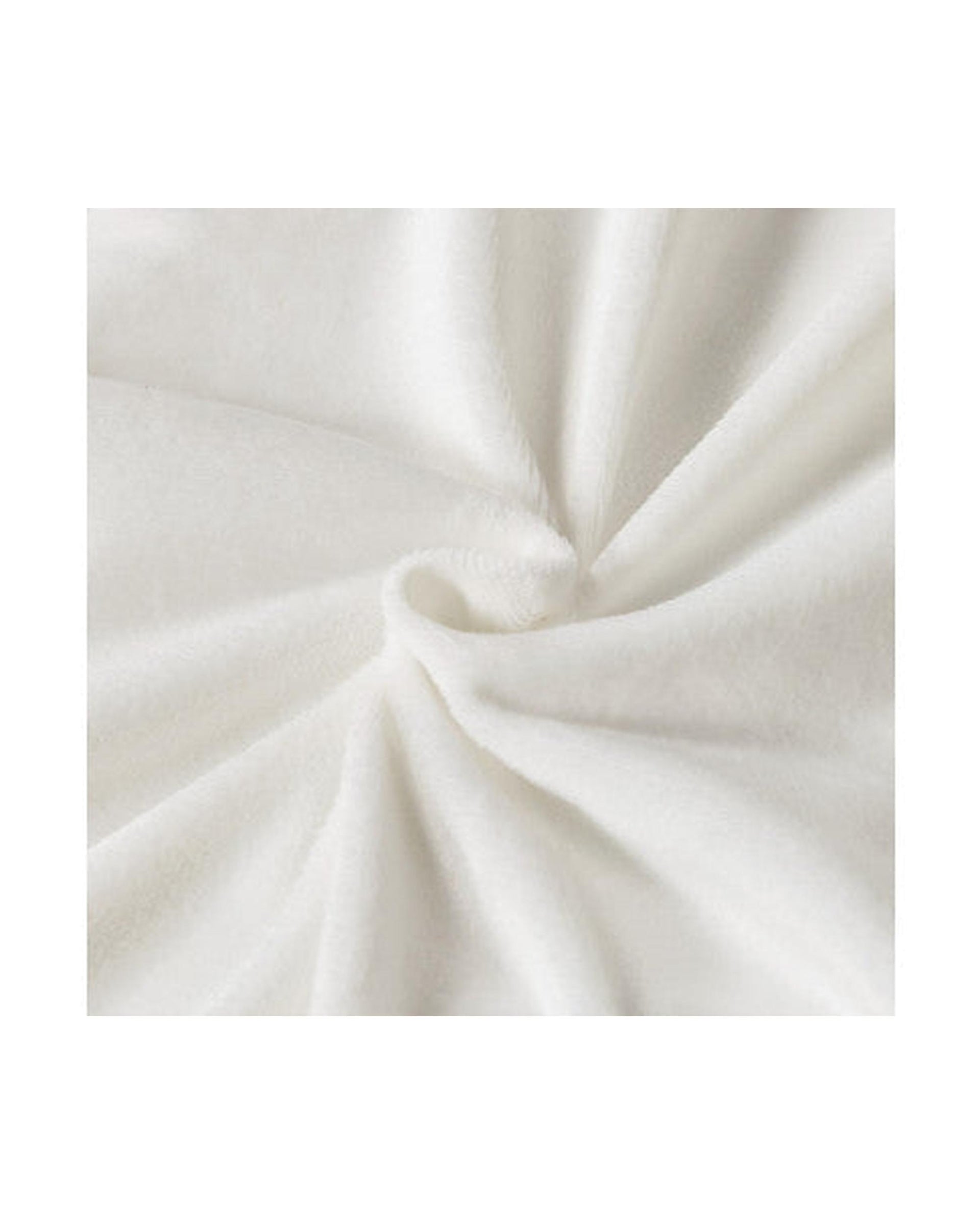 GIOIA CASA Corduroy Velvet Queen Bed Quilt Cover Set - WHITE GIOIA CASA