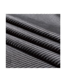 GIOIA CASA Corduroy Velvet Queen Bed Quilt Cover Set - CHARCOAL GIOIA CASA