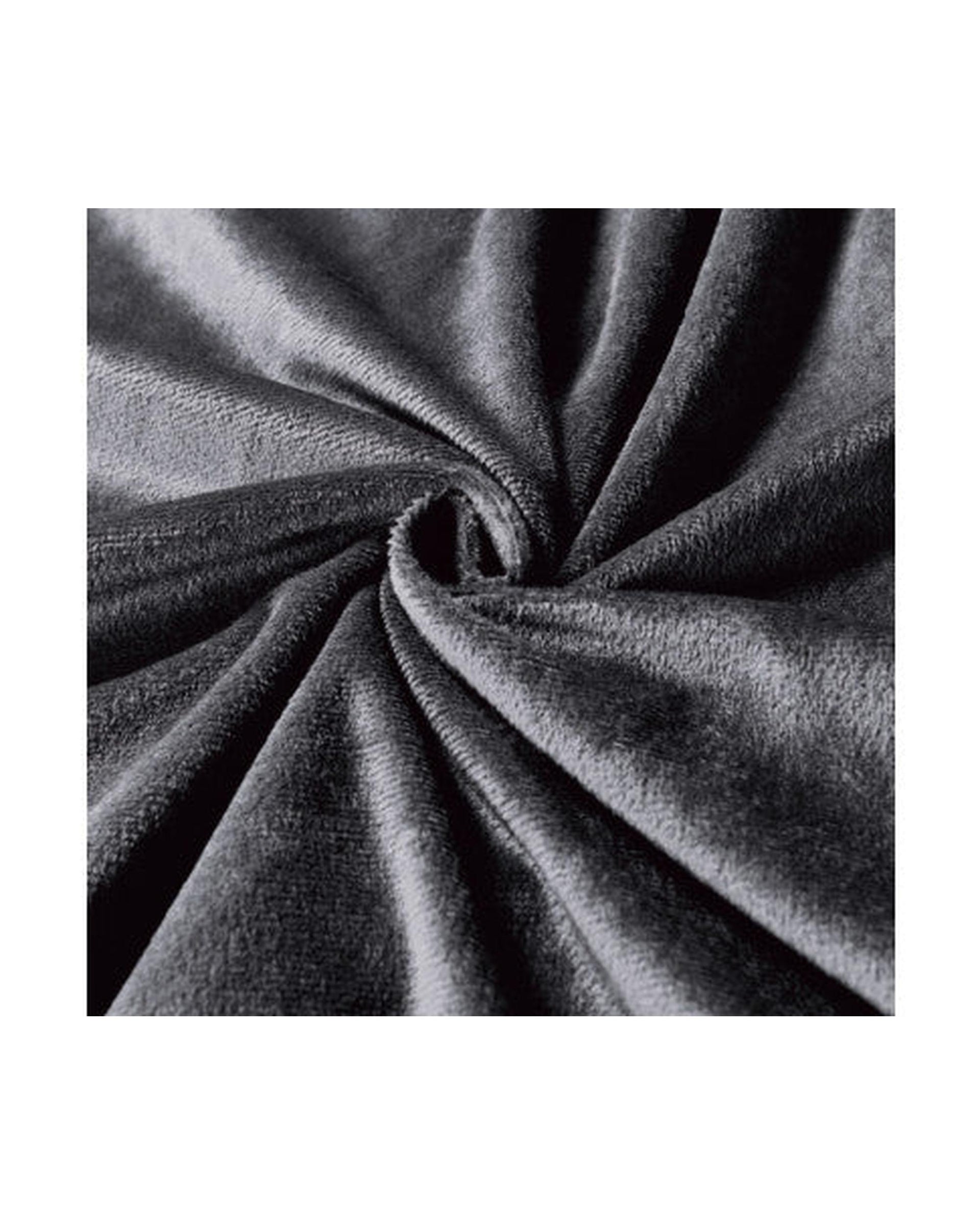 GIOIA CASA Corduroy Velvet Queen Bed Quilt Cover Set - CHARCOAL GIOIA CASA