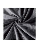 GIOIA CASA Corduroy Velvet Queen Bed Quilt Cover Set - CHARCOAL GIOIA CASA