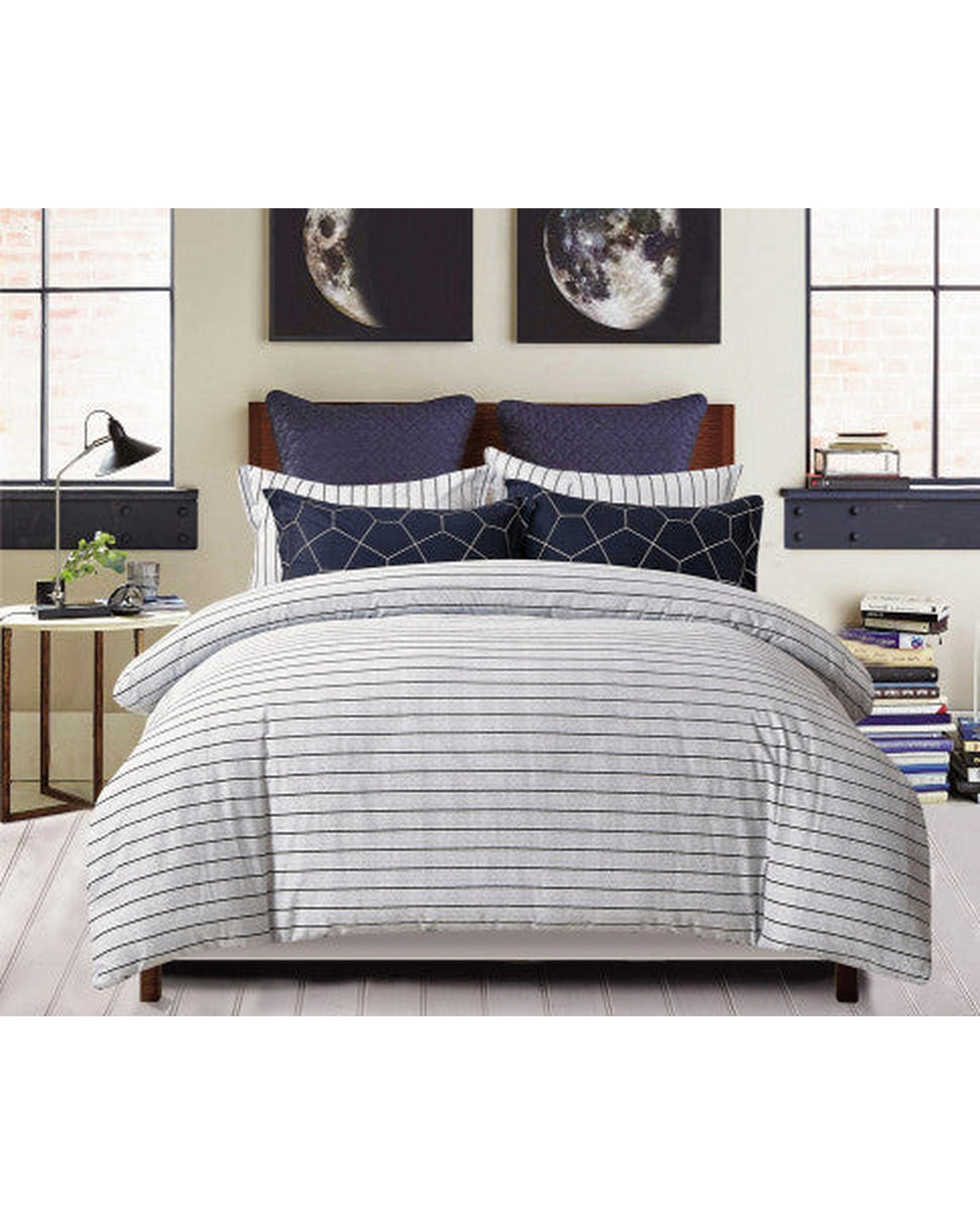 GIOIA CASA 100% Cotton Fred 100% cotton reversible quilt cover set GIOIA CASA