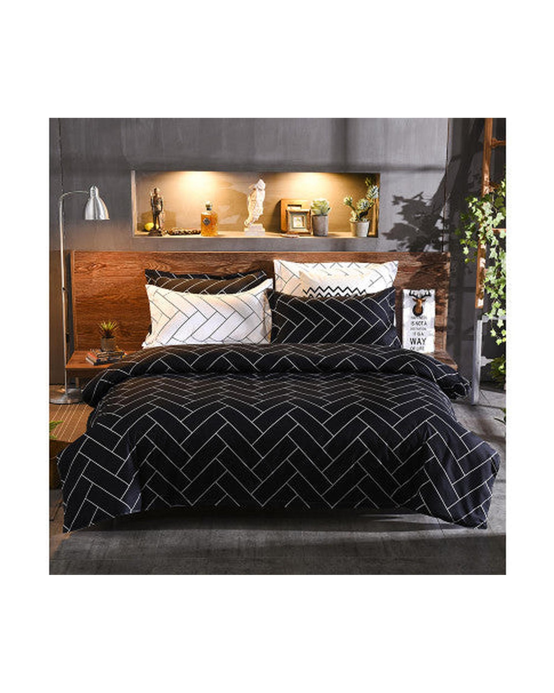 GIOIA CASA Glen microfiber reversible quilt cover set GIOIA CASA