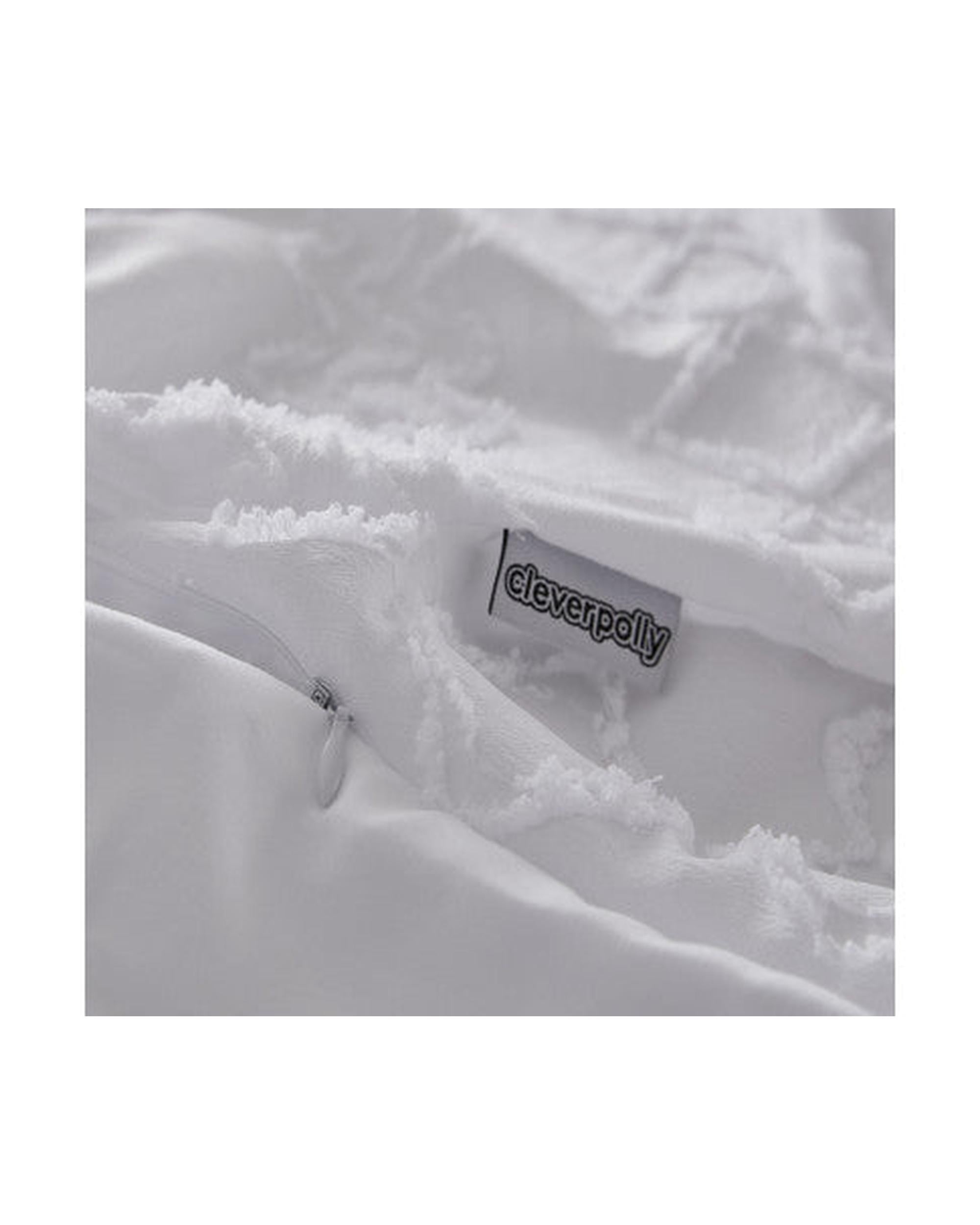 GIOIA CASA Tufted ultra soft microfiber quilt cover set - WHITE GIOIA CASA