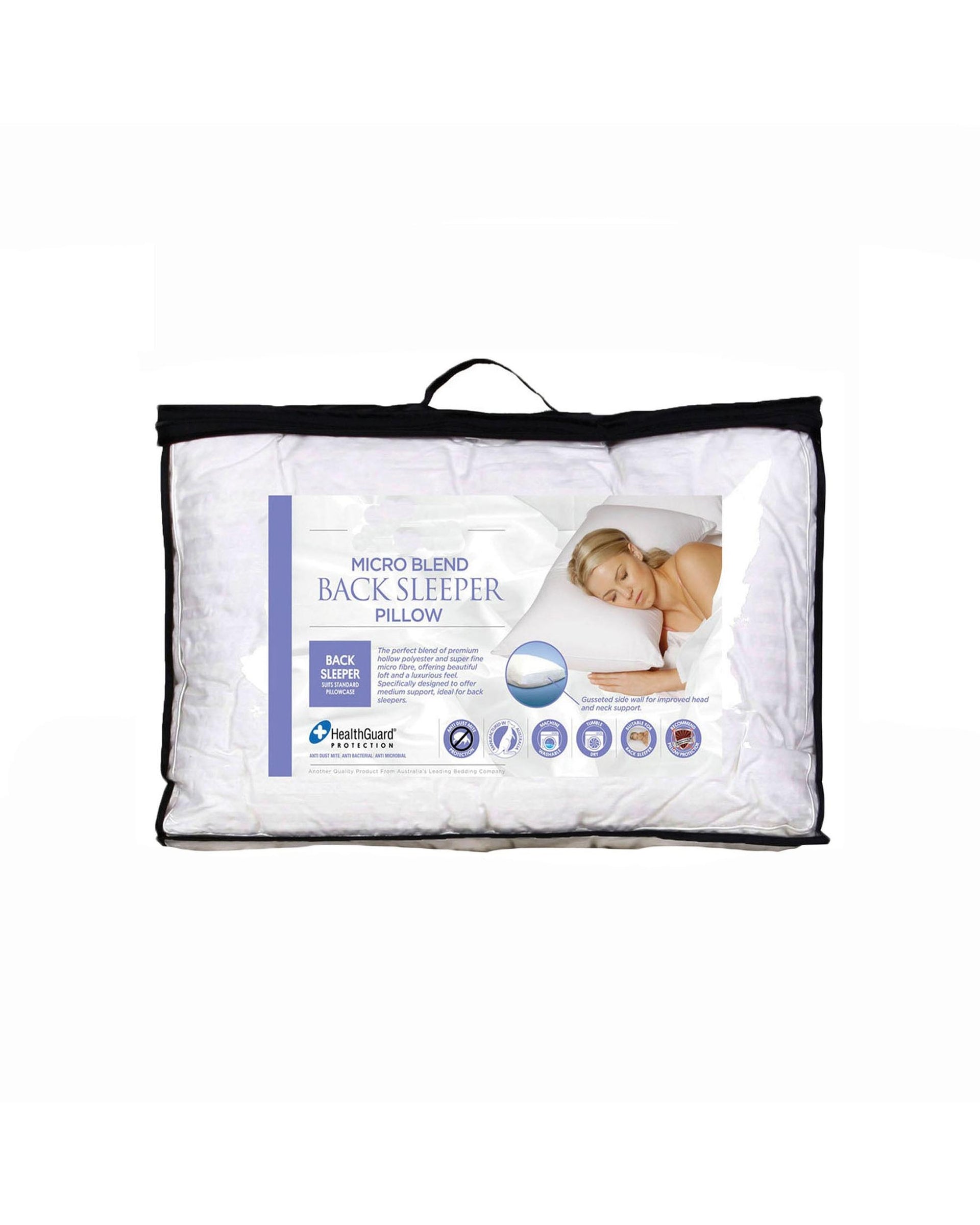 Easyrest Micro Blend Back Sleeper Pillow Big Bedding Australia