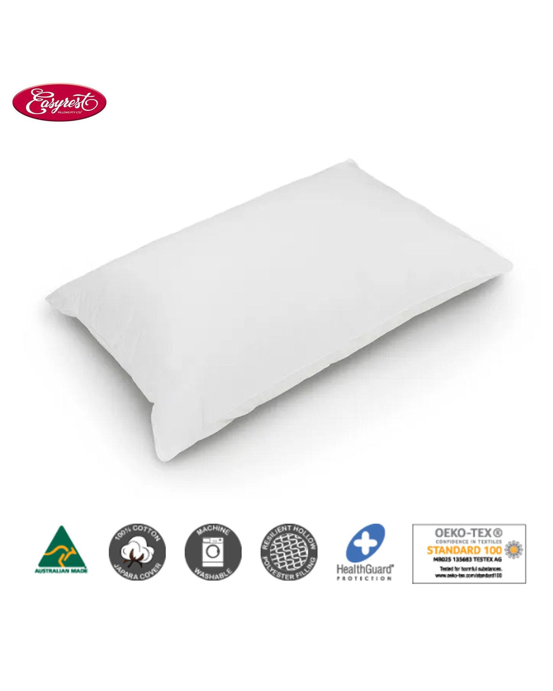 Easyrest BioFresh Allergy Sensitive Medium Standard Pillow 48 x 73 cm Big Bedding Australia