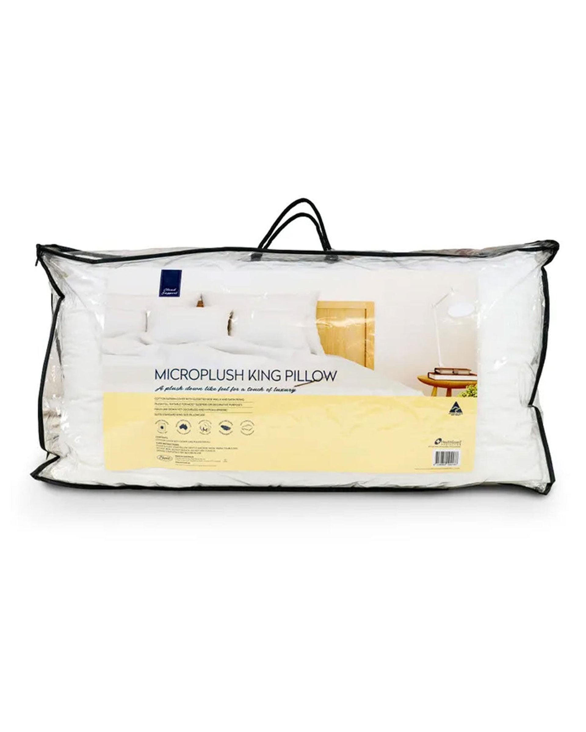 Easyrest Cloud Support Microplush King Pillow 50 x 90 x 24 cm Big Bedding Australia