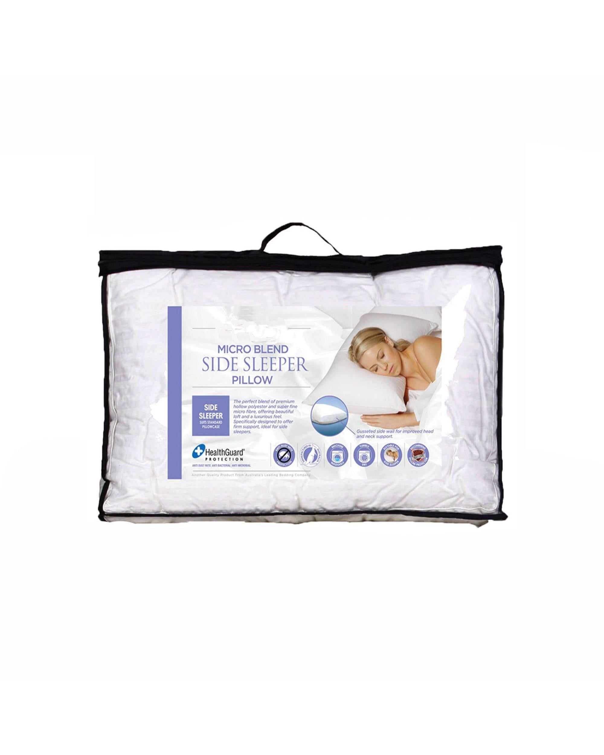 Easyrest Micro Blend Side Sleeper Pillow Big Bedding Australia