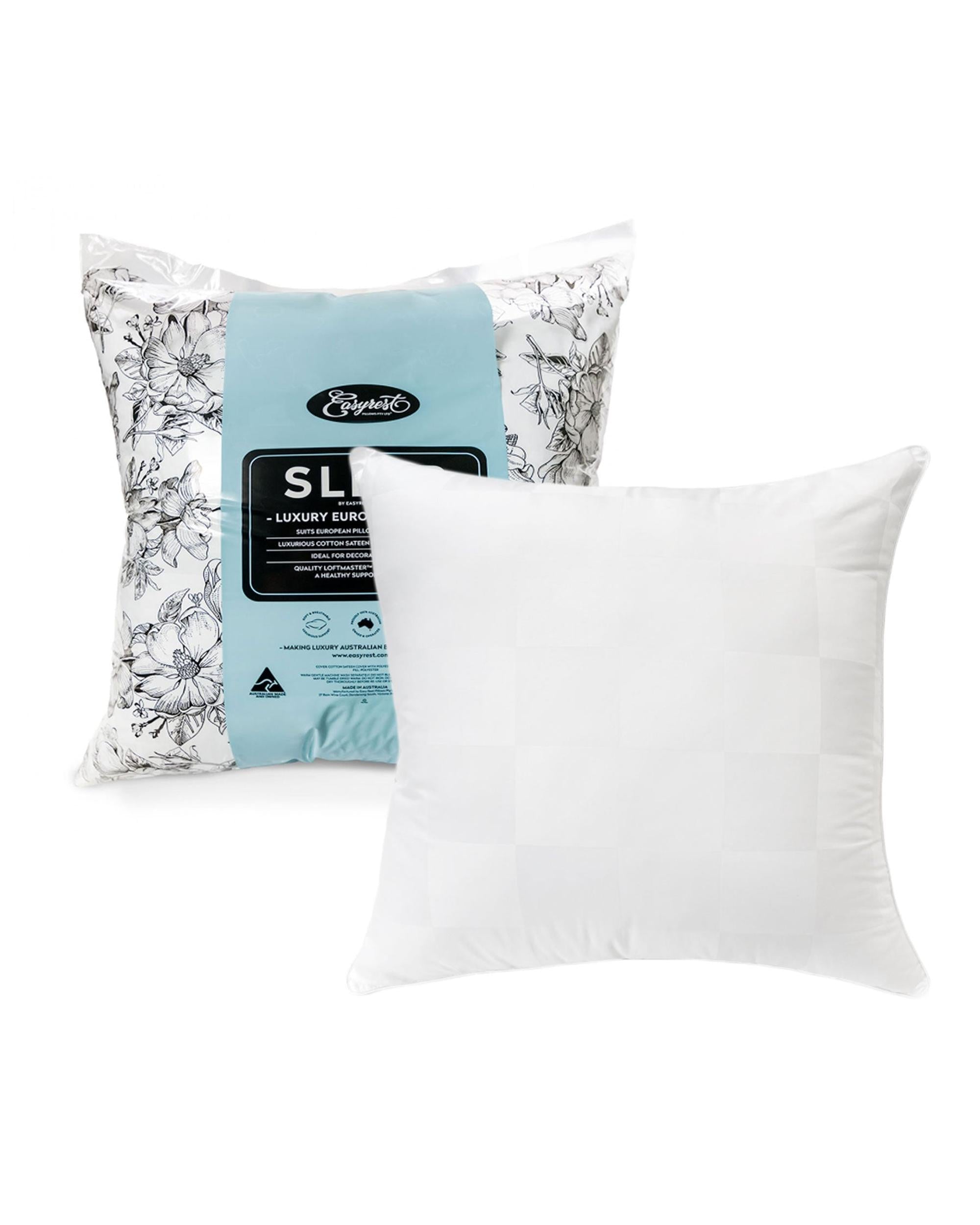 Easyrest Sleep Luxury European Firm Pillow Big Bedding Australia