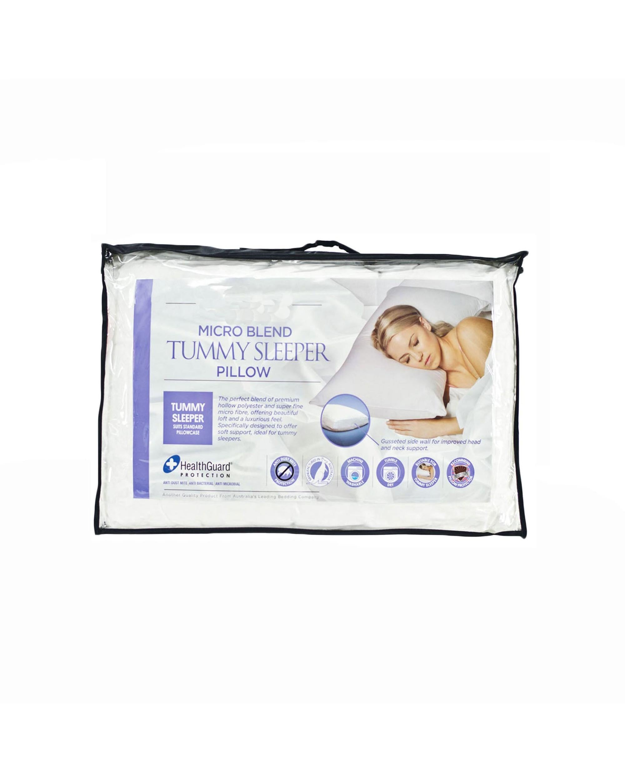 Easyrest Micro Blend Tummy Sleeper Pillow Big Bedding Australia