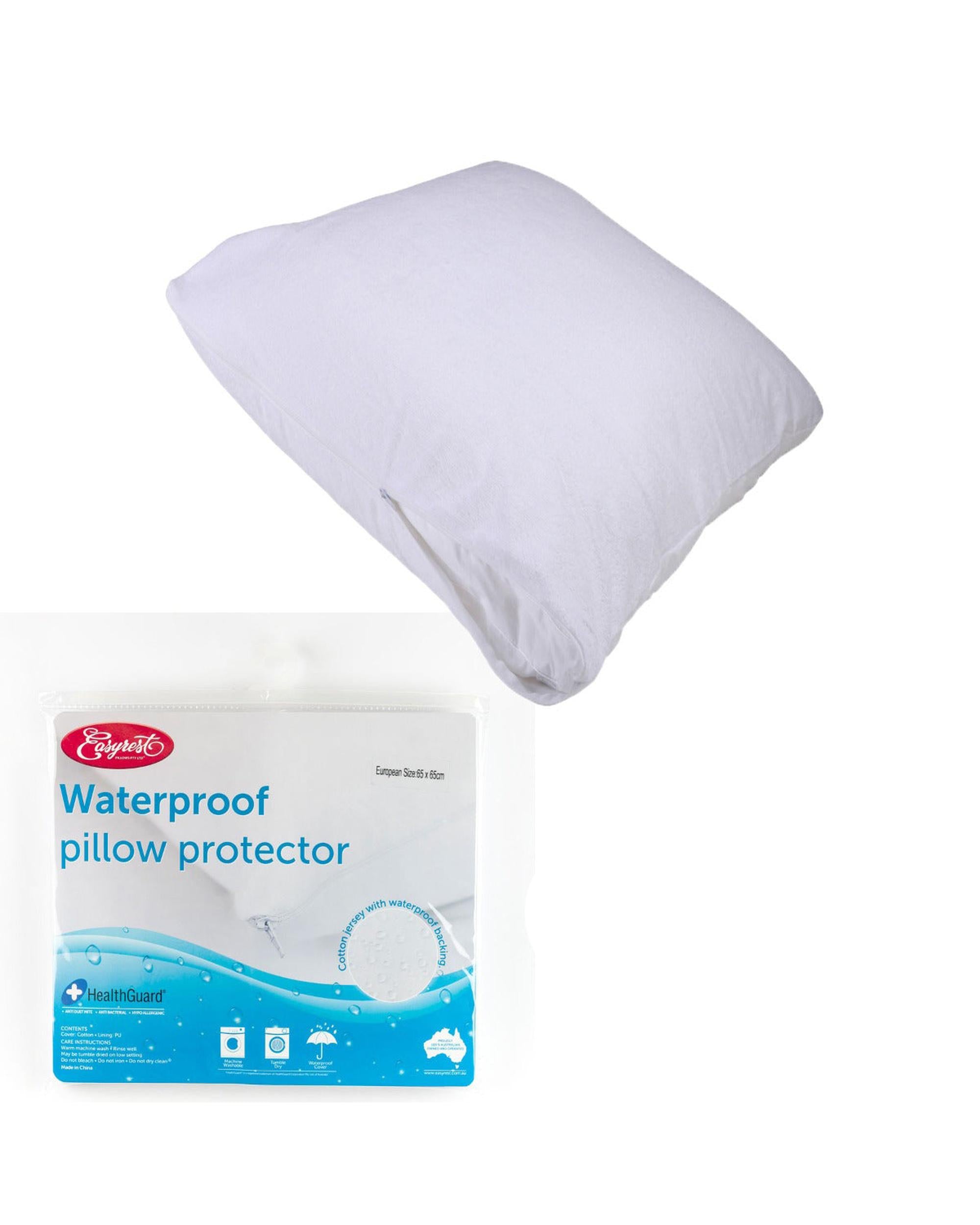 Easyrest Bamboo Cotton Jersey Waterproof European Pillow Protector Big Bedding Australia