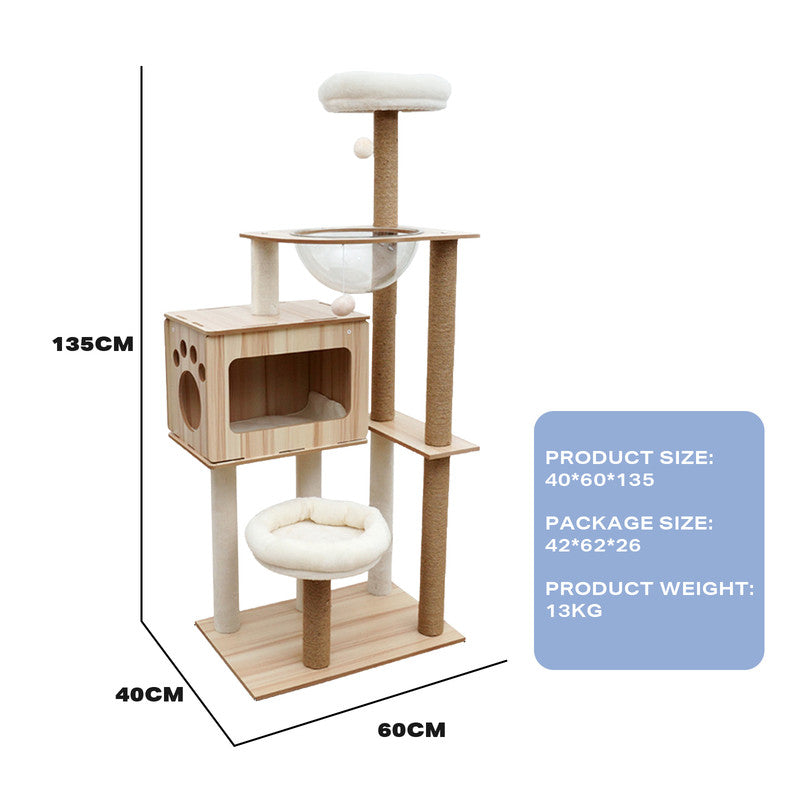 Cat Tree Scratching Post Trees Scratcher Tower Condo House Furniture Big Bedding Australia