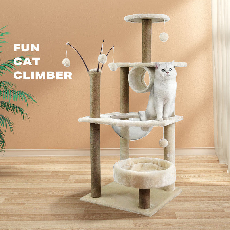 Cat Tree Scratching Post Scratcher Tower Condo House Furniture Bed Stand Big Bedding Australia