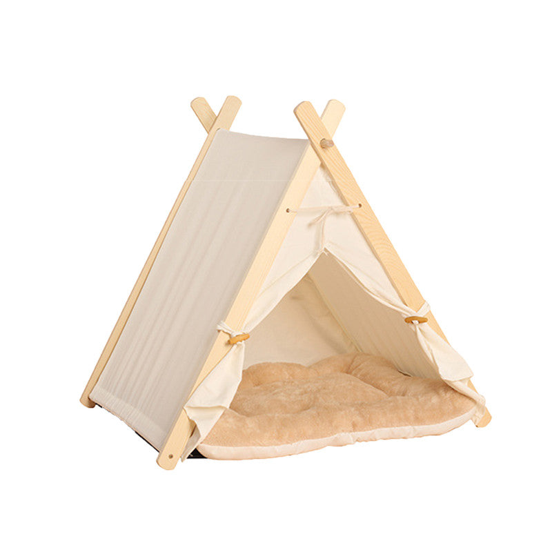 Pets Teepee Dogs Tent Removable and Washable Cats Tents Dog Cat Bed With Cushion Big Bedding Australia