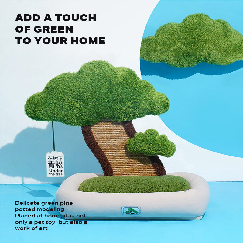 Potted style cat dog bed cat scratching post warm pet nest Big Bedding Australia