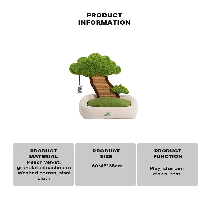 Potted style cat dog bed cat scratching post warm pet nest Big Bedding Australia