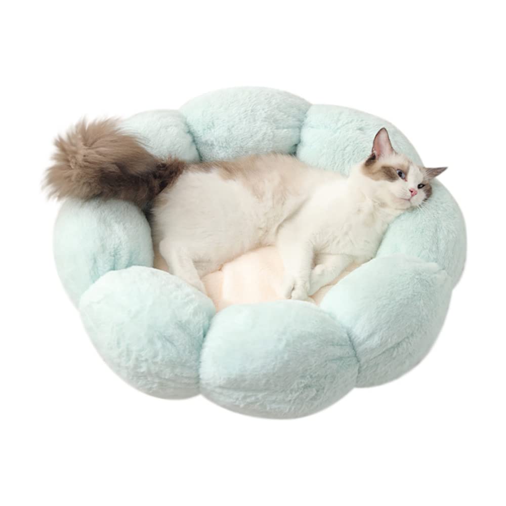 LIFEBEA Anti Skid Cute Cat Bed for Cats and Small Dogs-Light Green-S Big Bedding Australia