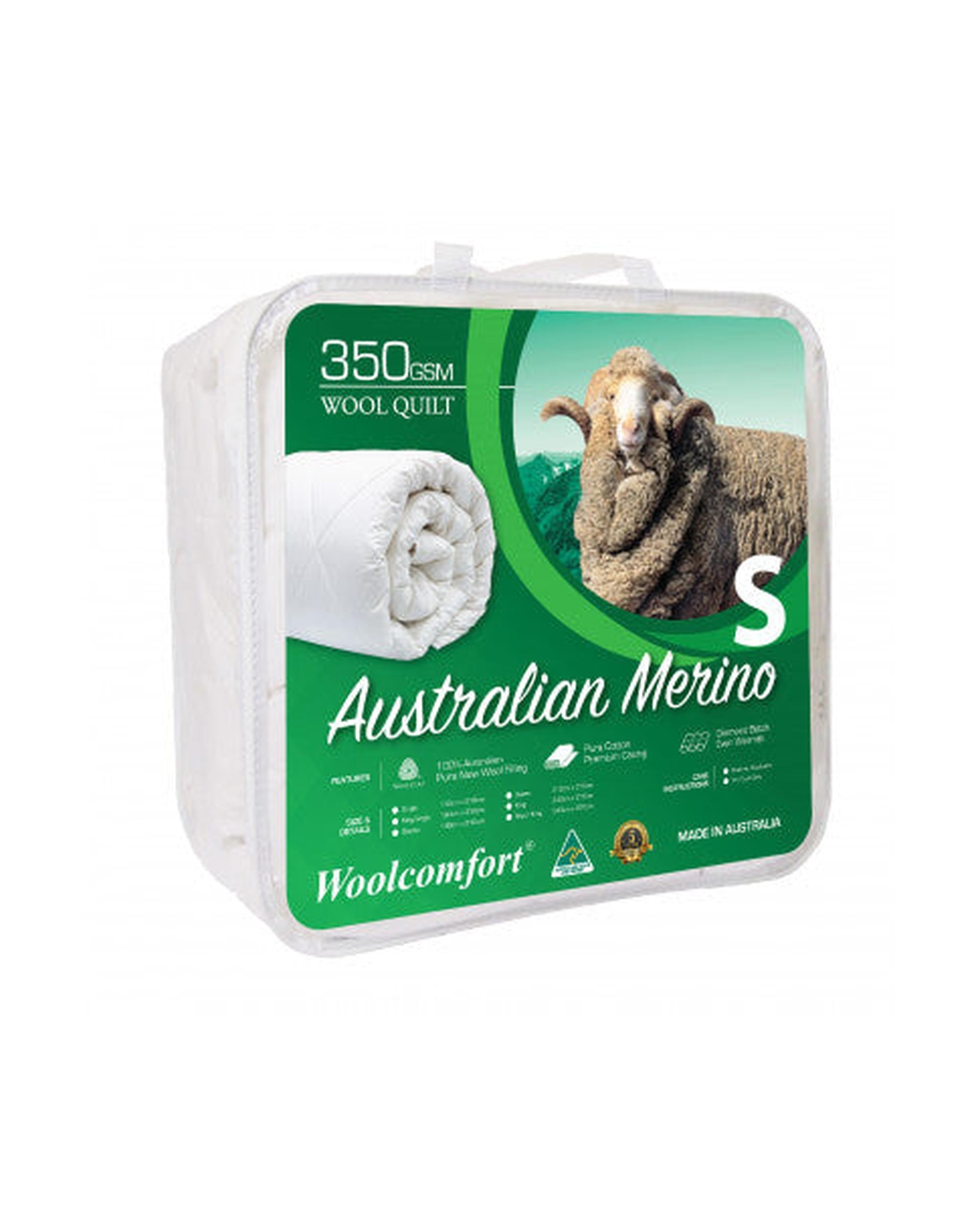 Woolcomfort Merino Wool Quilt 500GSM Luxor