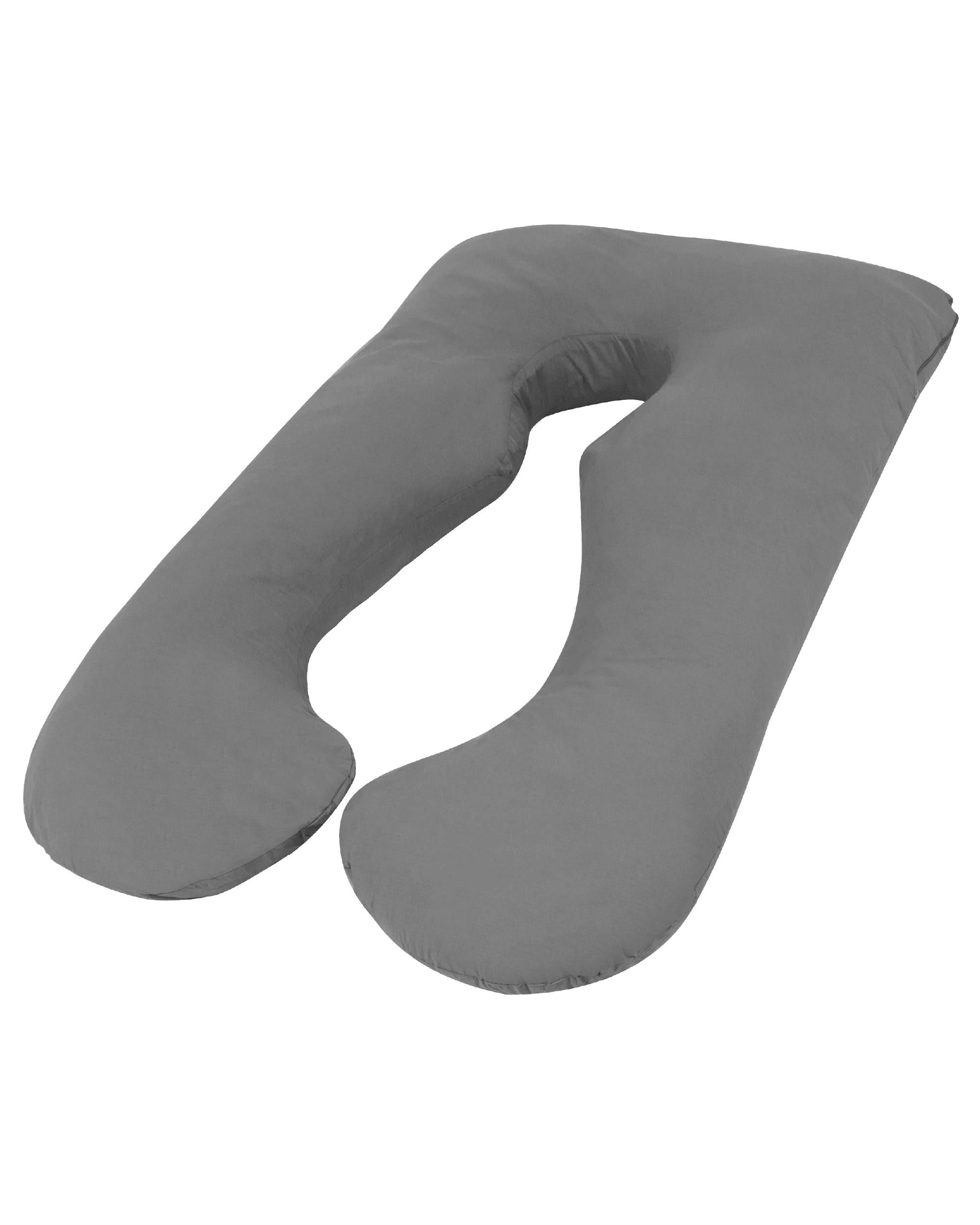 Woolcomfort Aus Made Maternity Pregnancy Nursing Sleeping Body Pillow Pillowcase Included Grey Big Bedding Australia