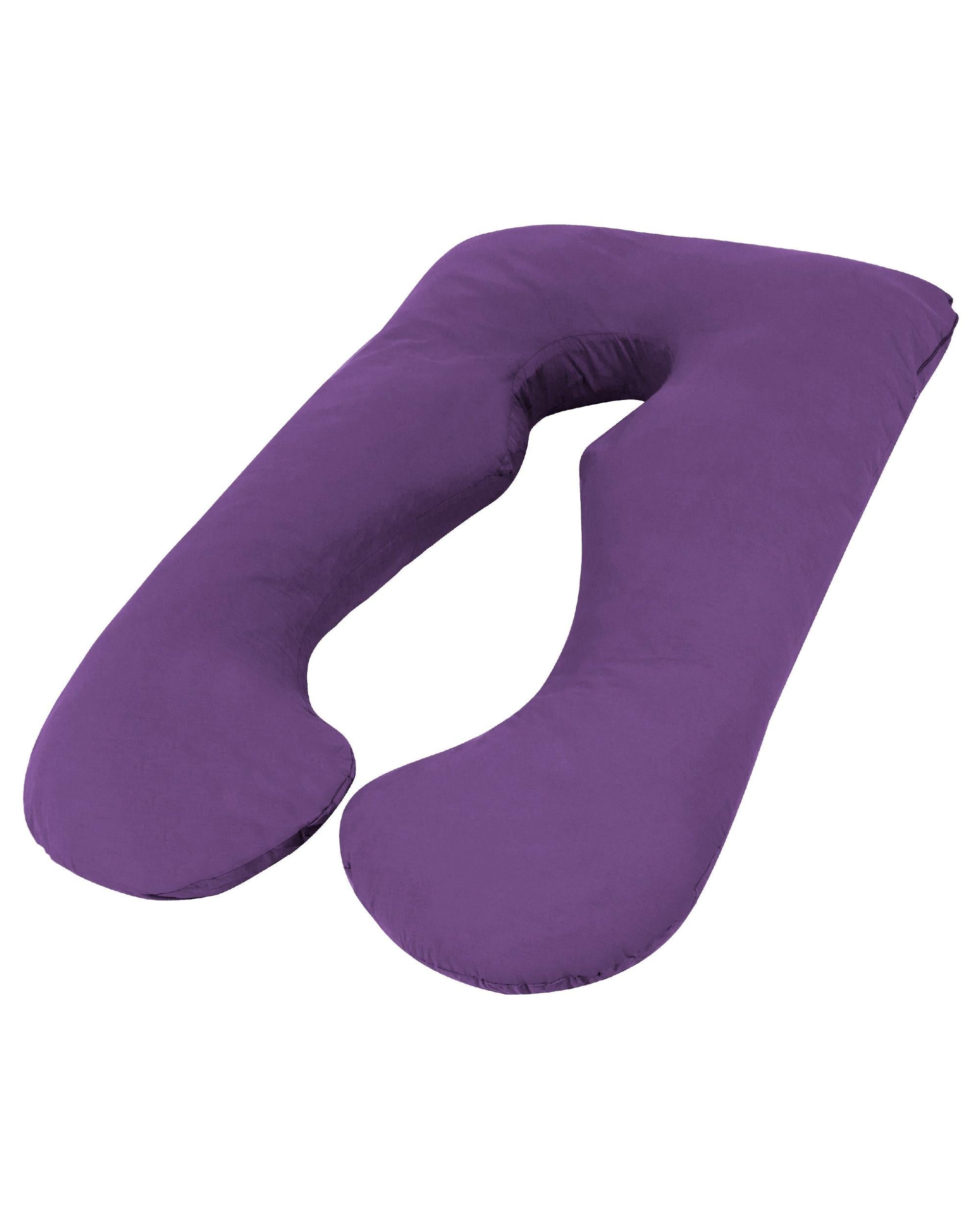 Woolcomfort Aus Made Maternity Pregnancy Nursing Sleeping Body Pillow Pillowcase Included Purple Woolcomfort
