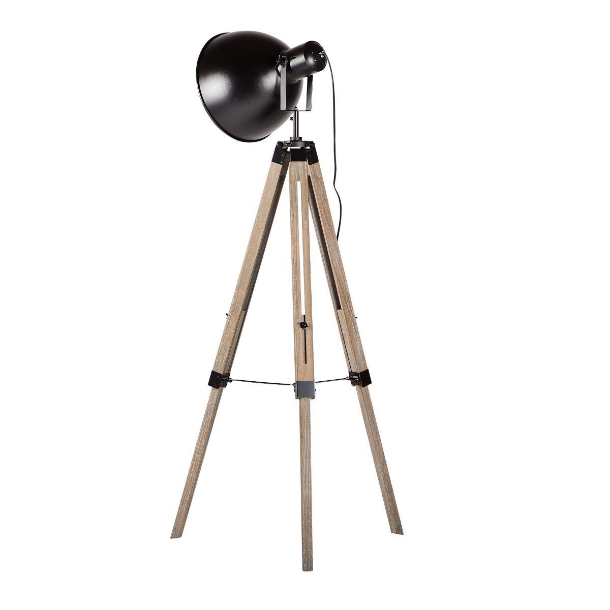 Havana Retro Large Tripod Floor Lamp Industrial Modern Adjustable Wood Frame Light Big Bedding Australia