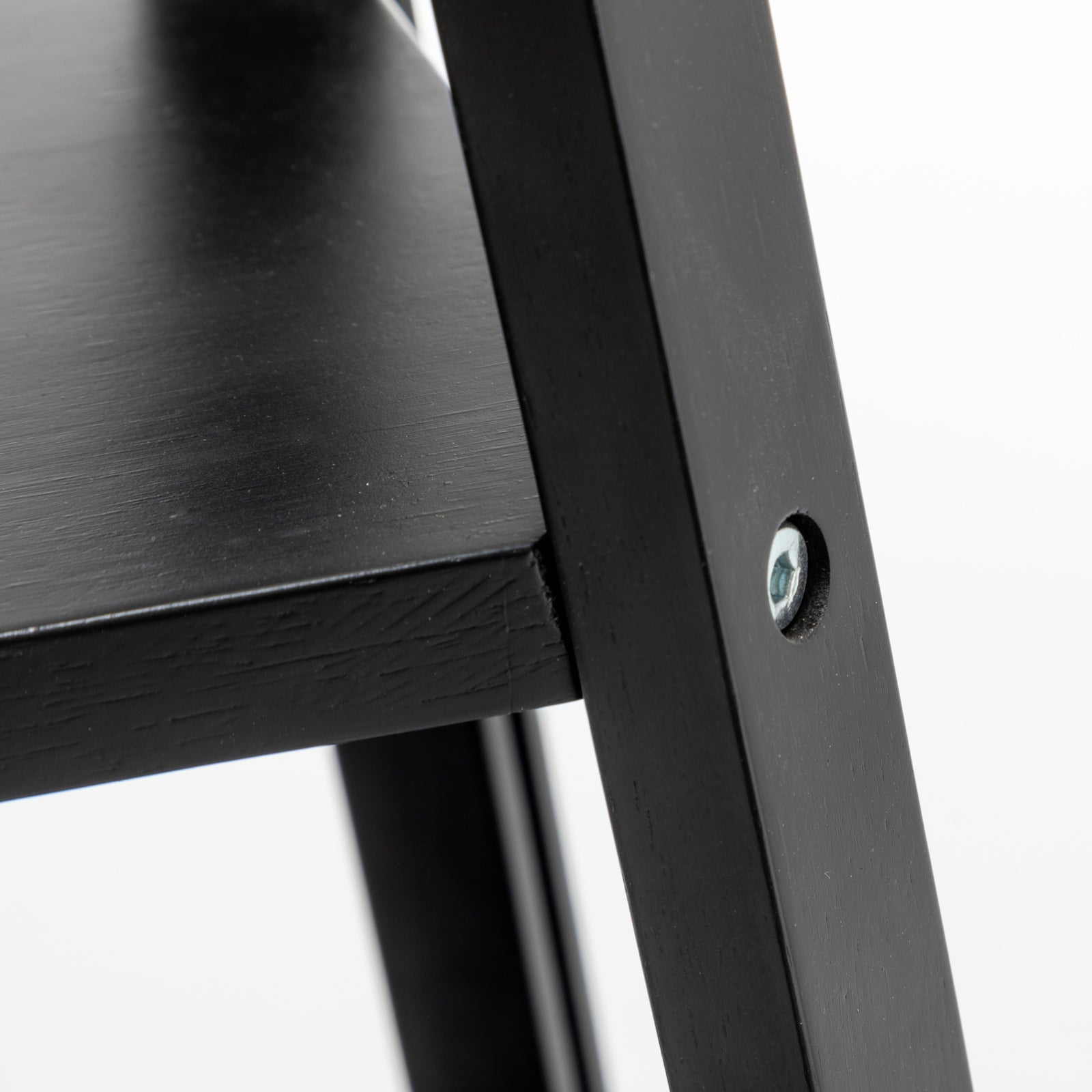 Eiffel 3 Tier Natural Wood Floor Lamp w/ Storage Shelves + Off White Linen Shade Big Bedding Australia