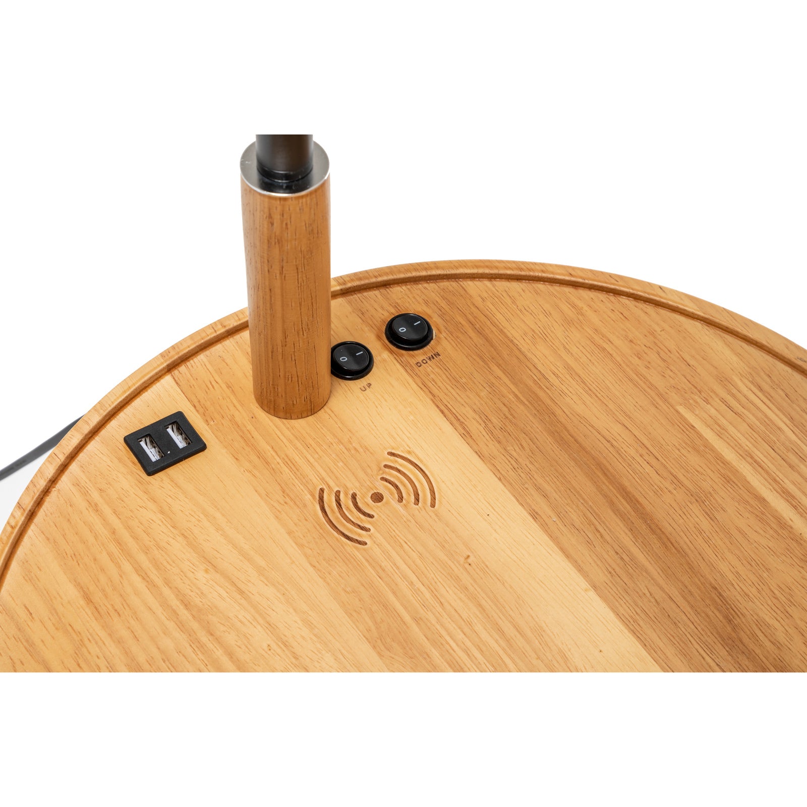 Naples Tripod Floor Lamp Shelf Storage Drawer Bed Side Table Light w/ USB Charger Big Bedding Australia