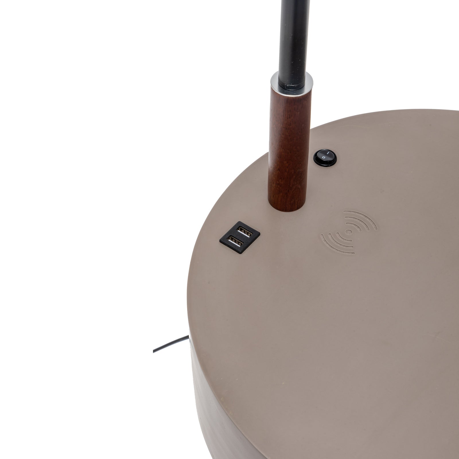 Florence Tripod Lamp Shelf Storage Drawer Bed Side Table Light w/ USB Charger Big Bedding Australia