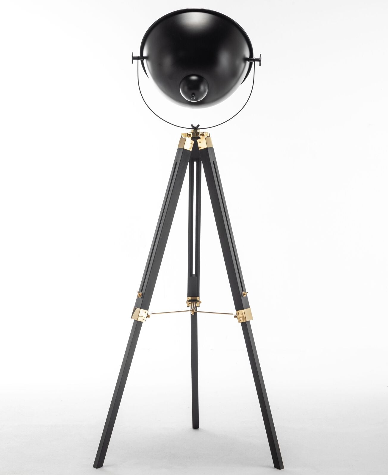 Premium Tripod Spotlight Lamp Nautical Designer Extendable Light - Matte Black Big Bedding Australia