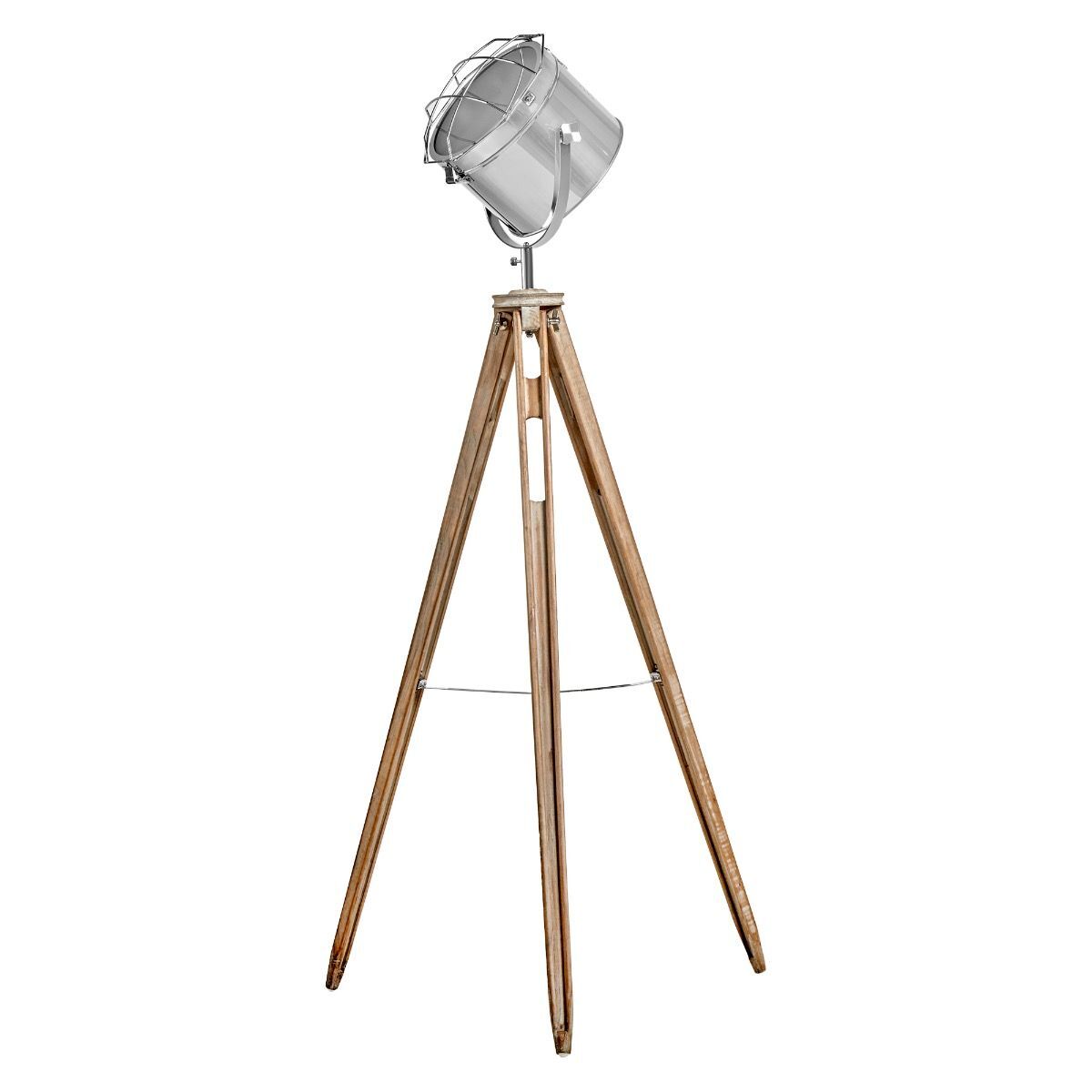 Nautical Tripod Floor Lamp Search Light Modern Chrome Head with Mesh Big Bedding Australia